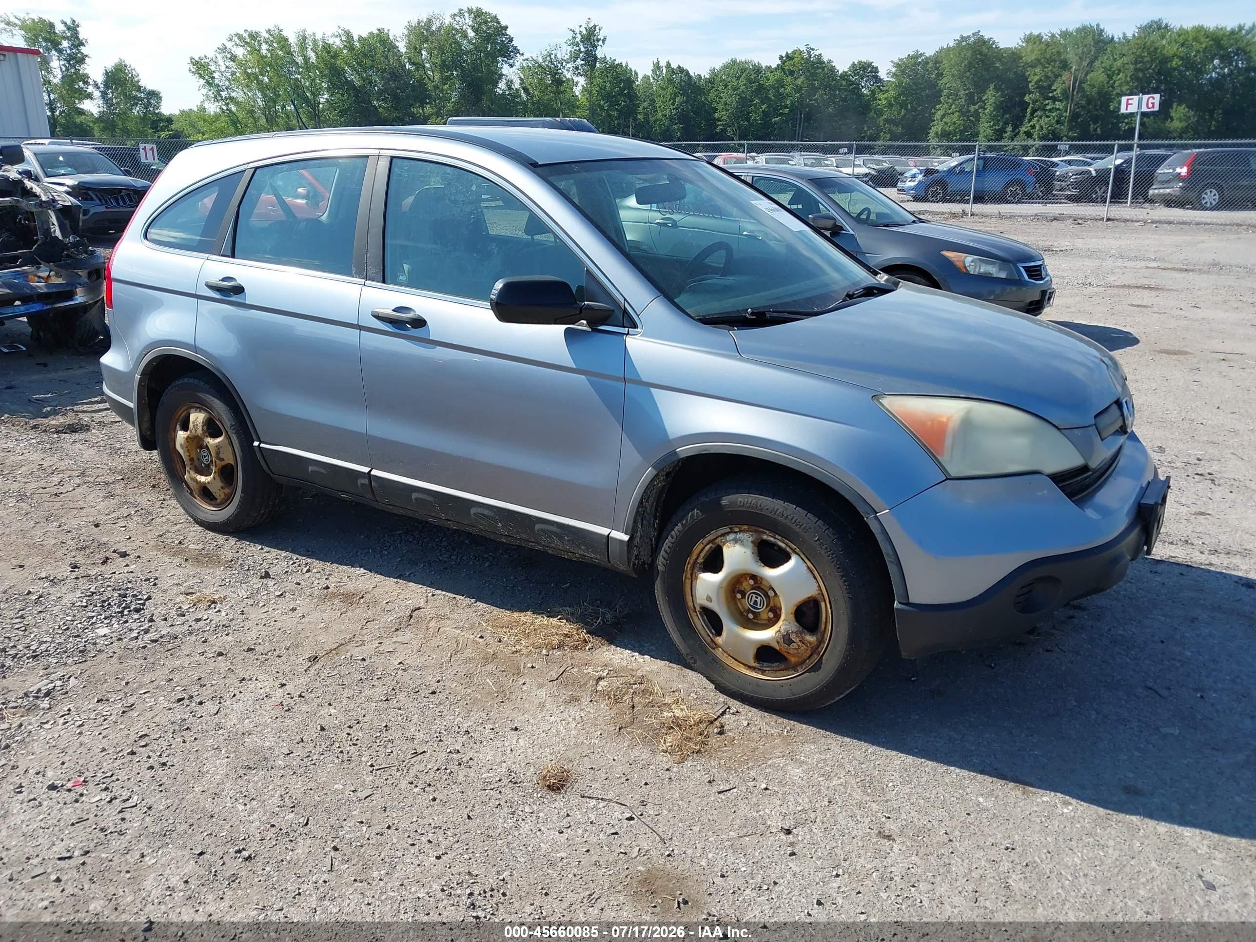 2009 Honda Cr-v Lx Silver vin: 5J6RE48399L065918