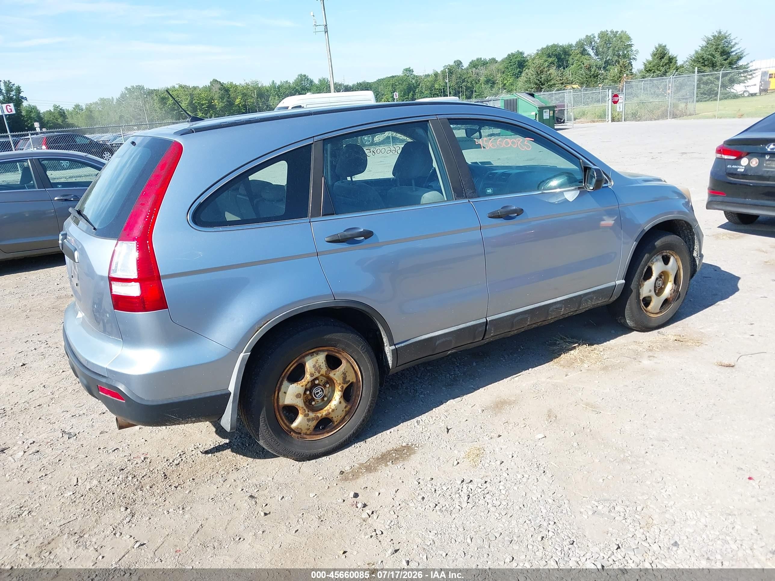 2009 Honda Cr-v Lx Silver vin: 5J6RE48399L065918