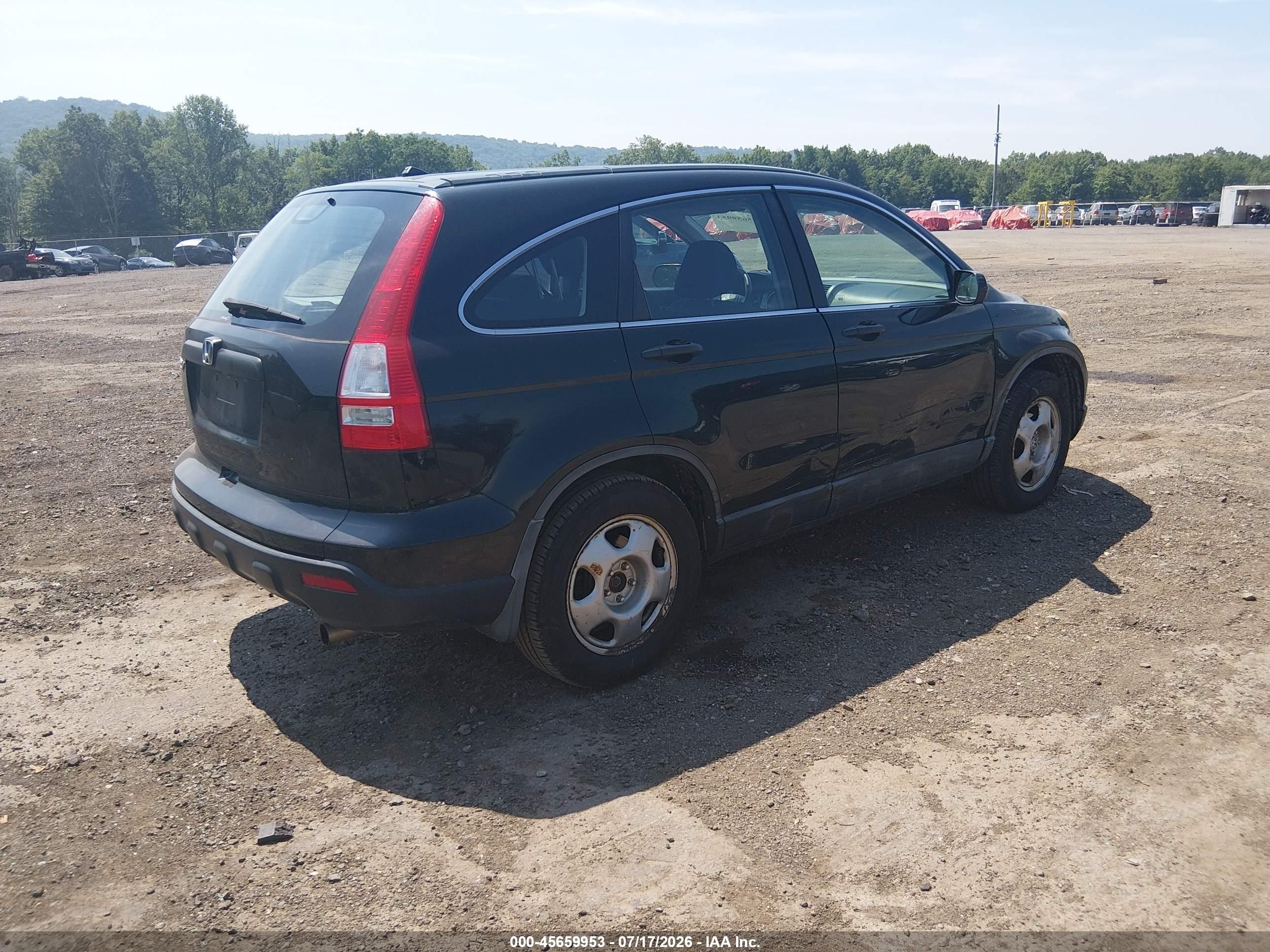 2009 Honda Cr-v Lx Black vin: 5J6RE48399L068334