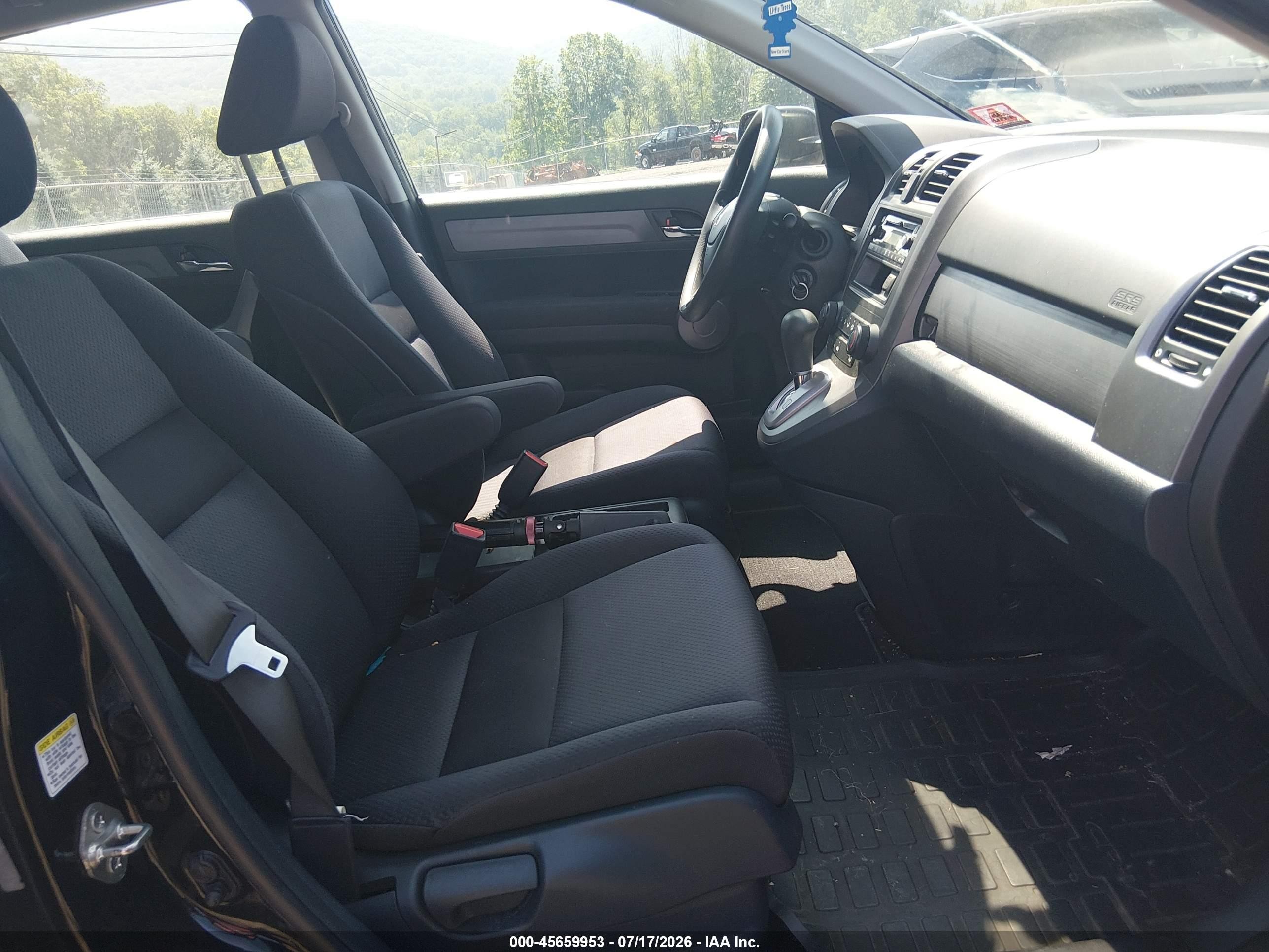 2009 Honda Cr-v Lx Black vin: 5J6RE48399L068334