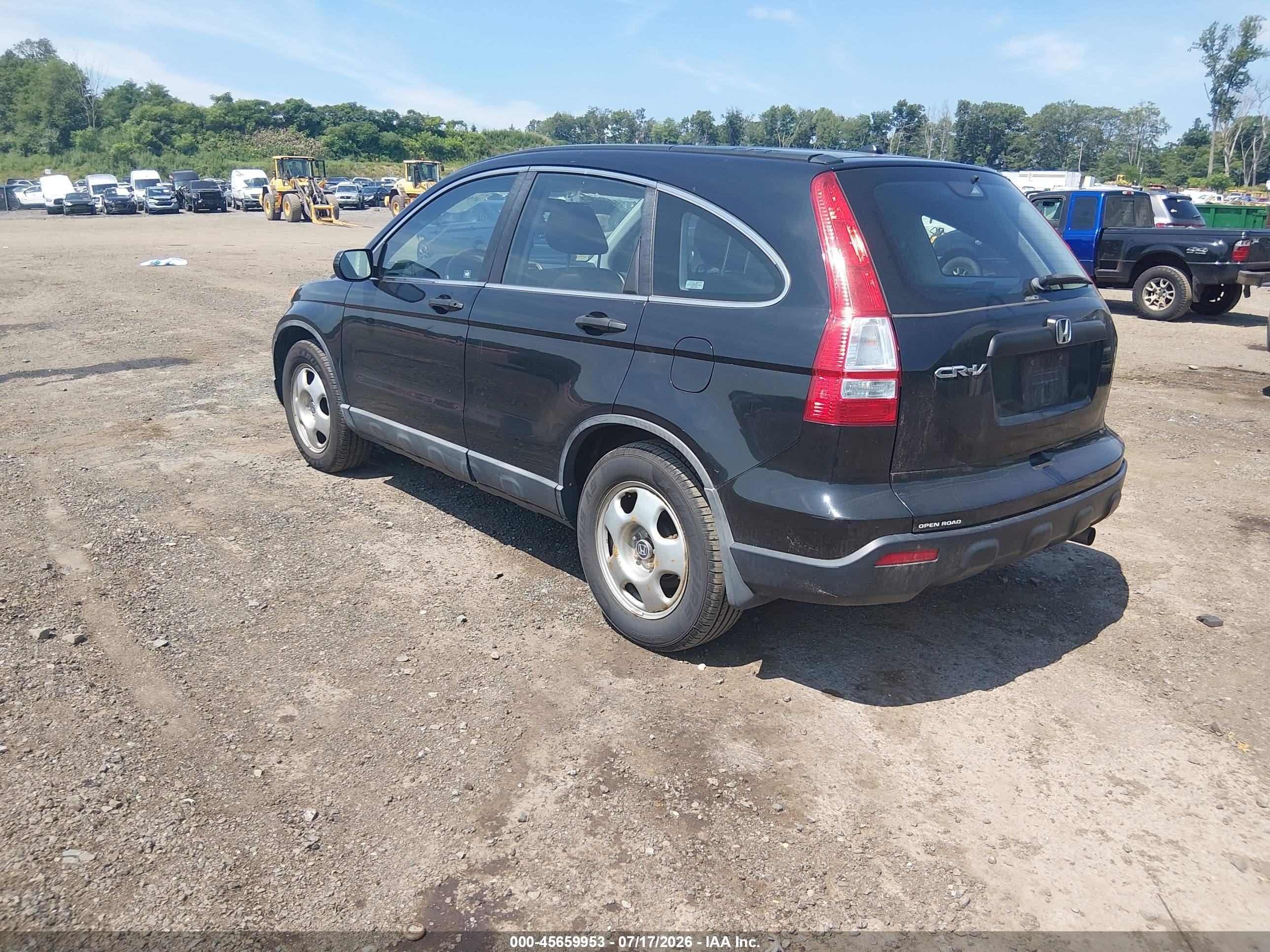 2009 Honda Cr-v Lx Black vin: 5J6RE48399L068334