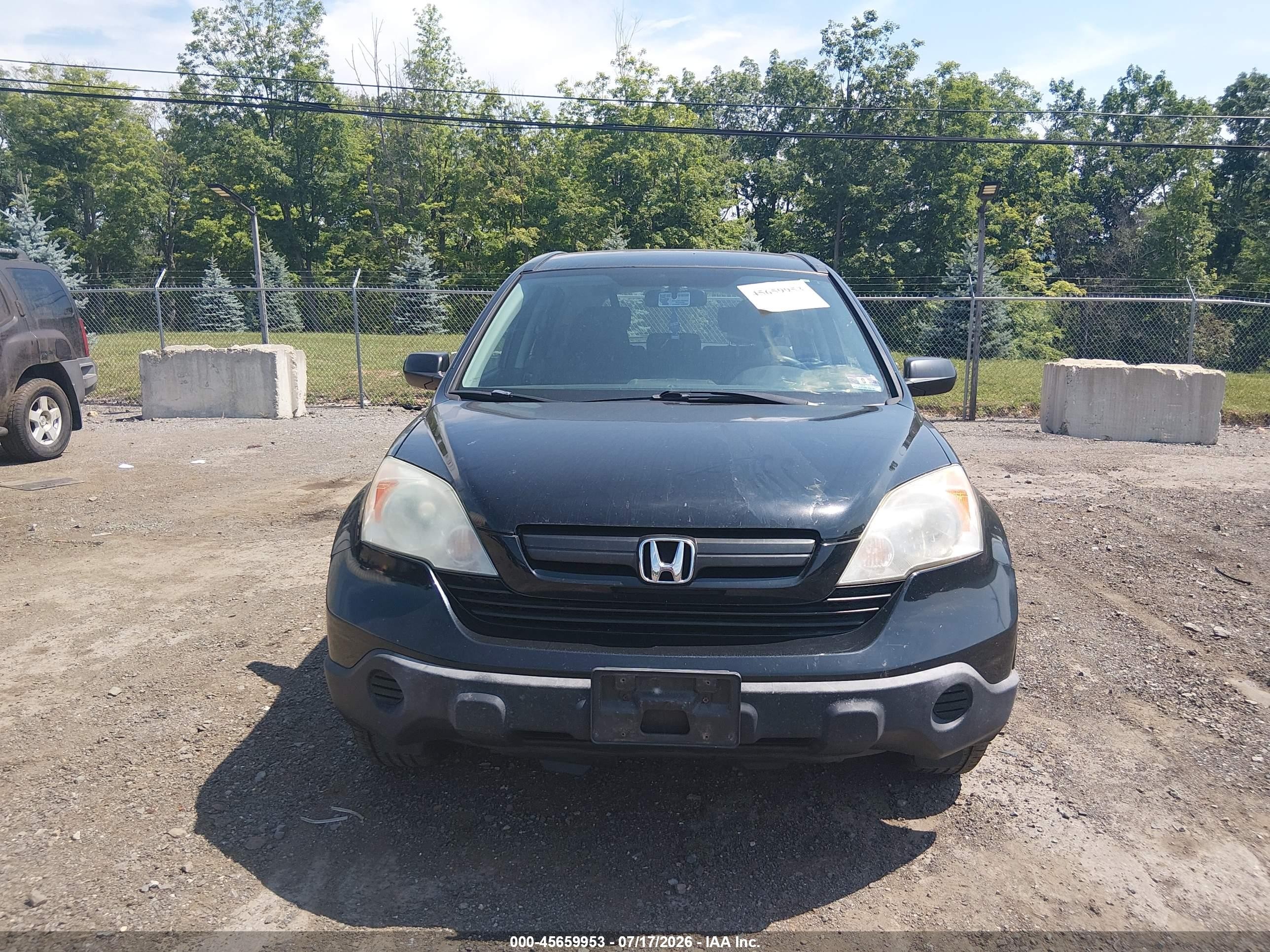 2009 Honda Cr-v Lx Black vin: 5J6RE48399L068334
