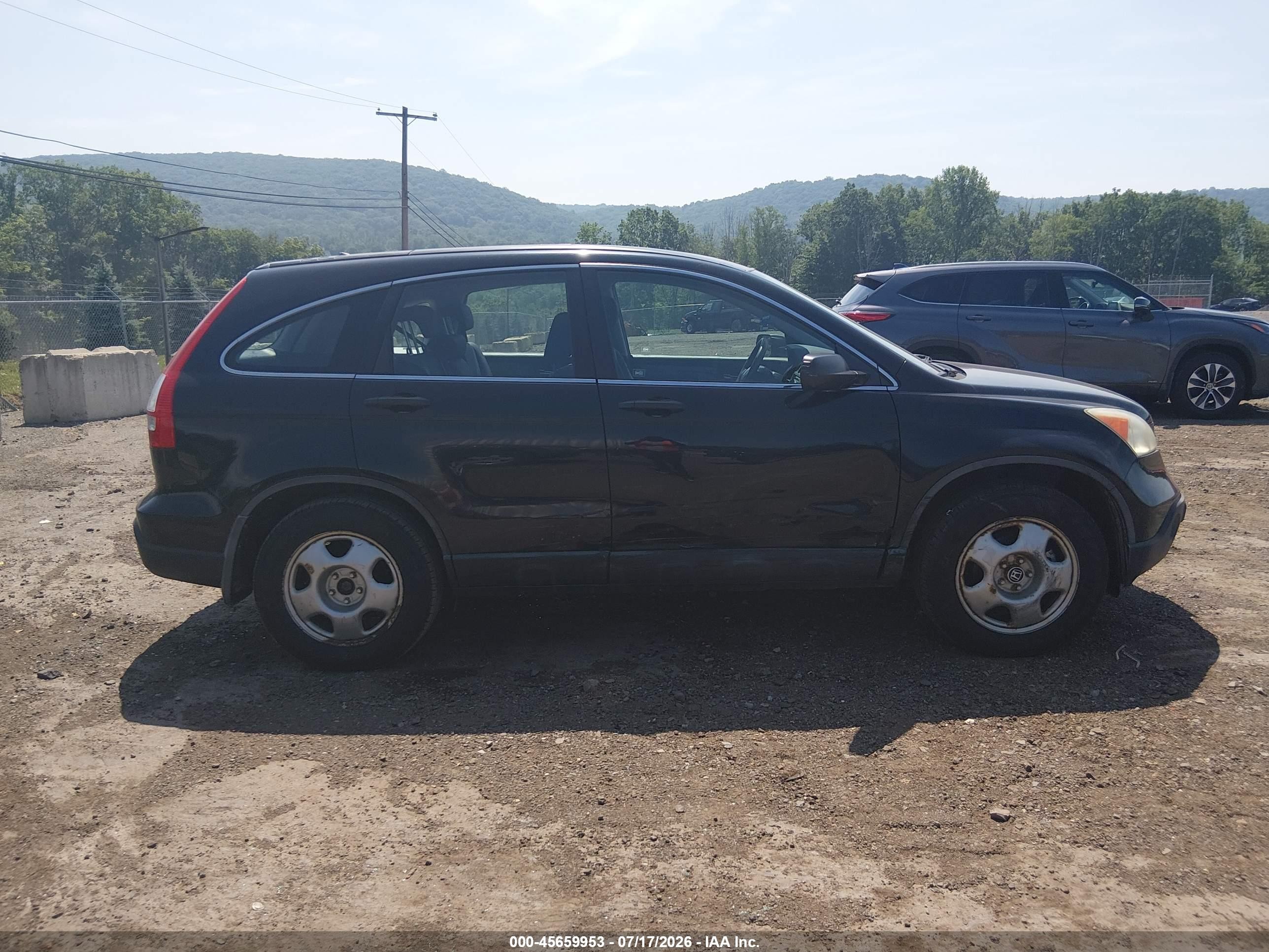 2009 Honda Cr-v Lx Black vin: 5J6RE48399L068334