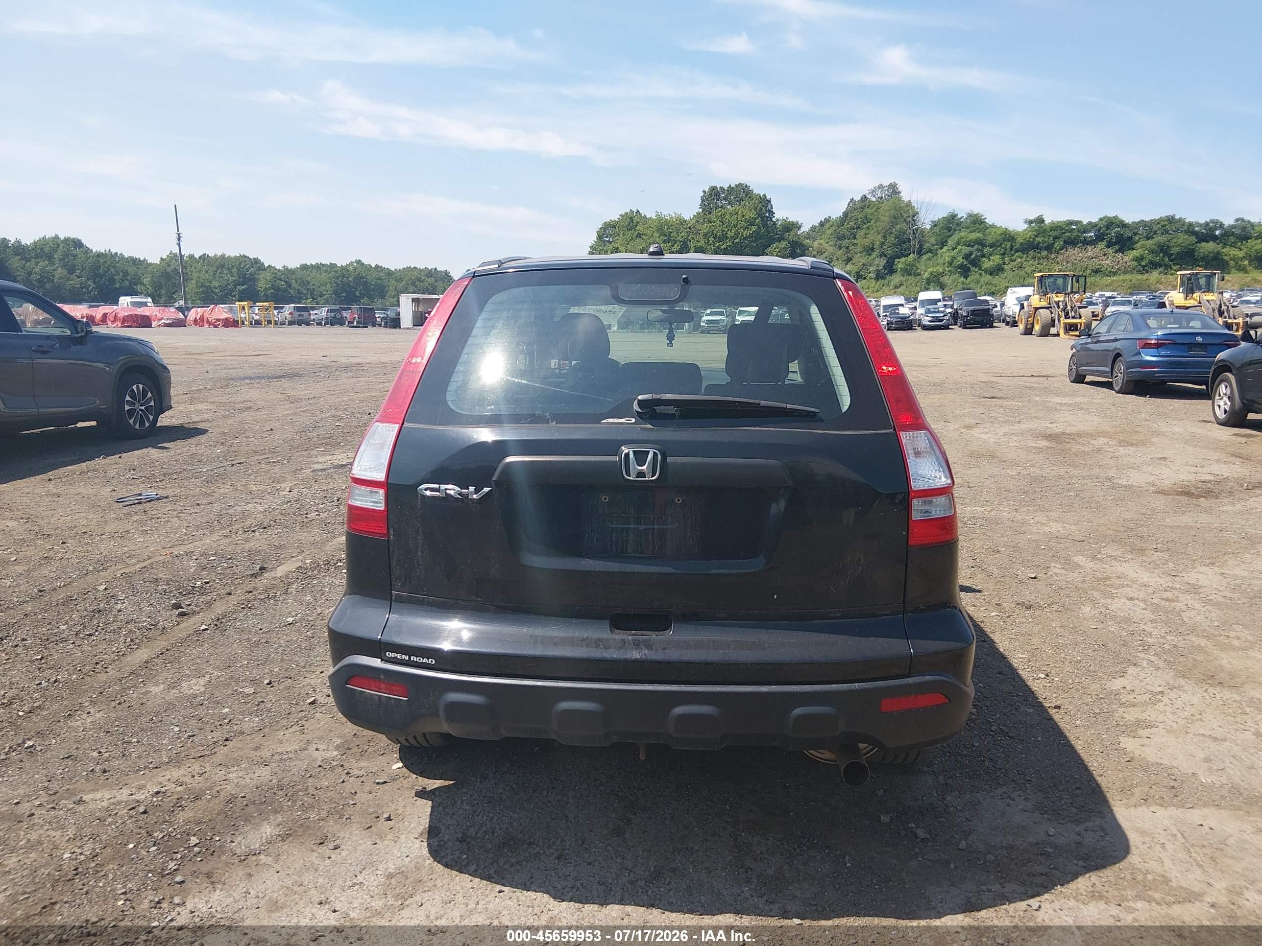 2009 Honda Cr-v Lx Black vin: 5J6RE48399L068334