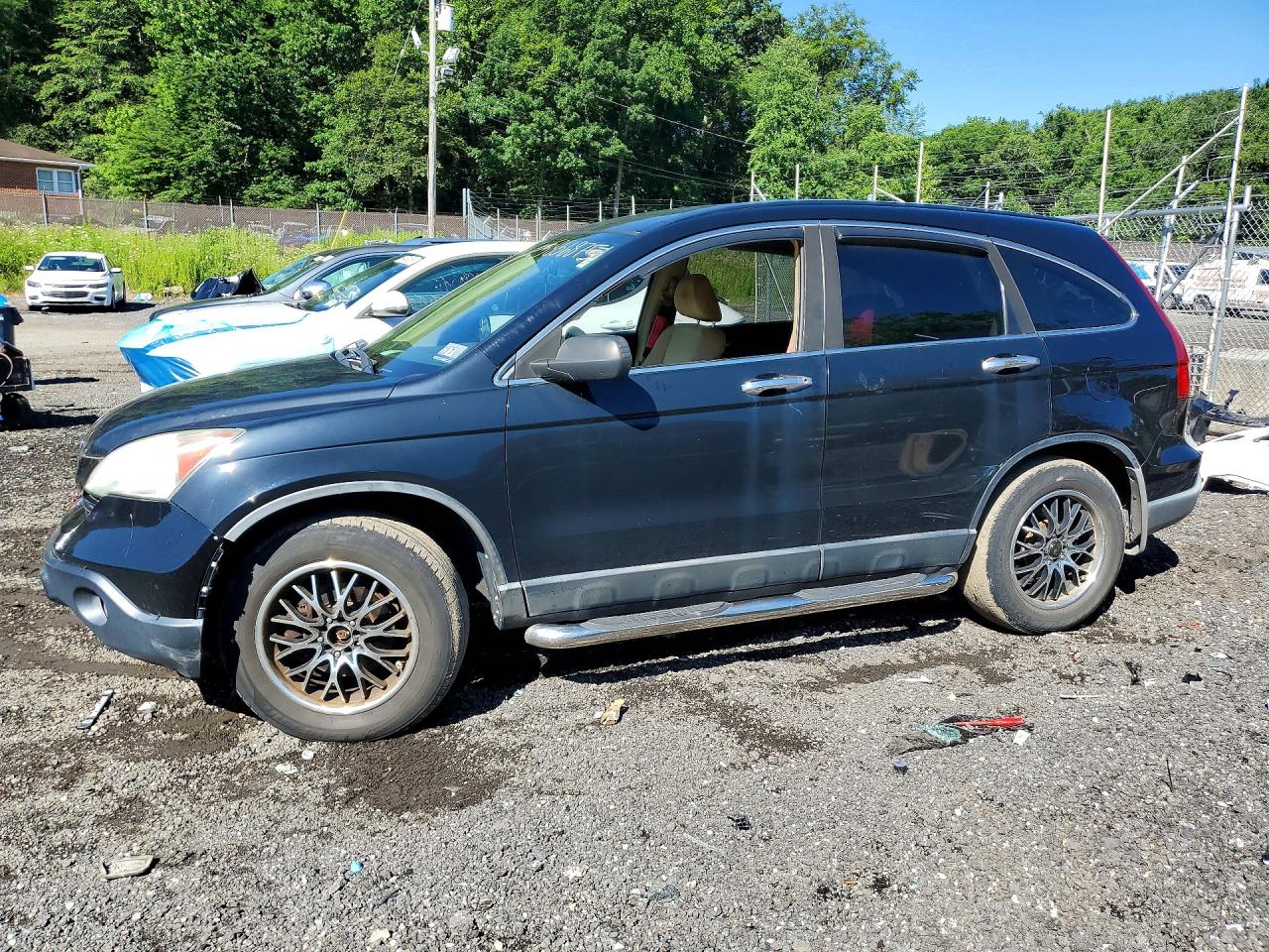 2007 Honda Cr-v Lx Black vin: 5J6RE483X7L009449