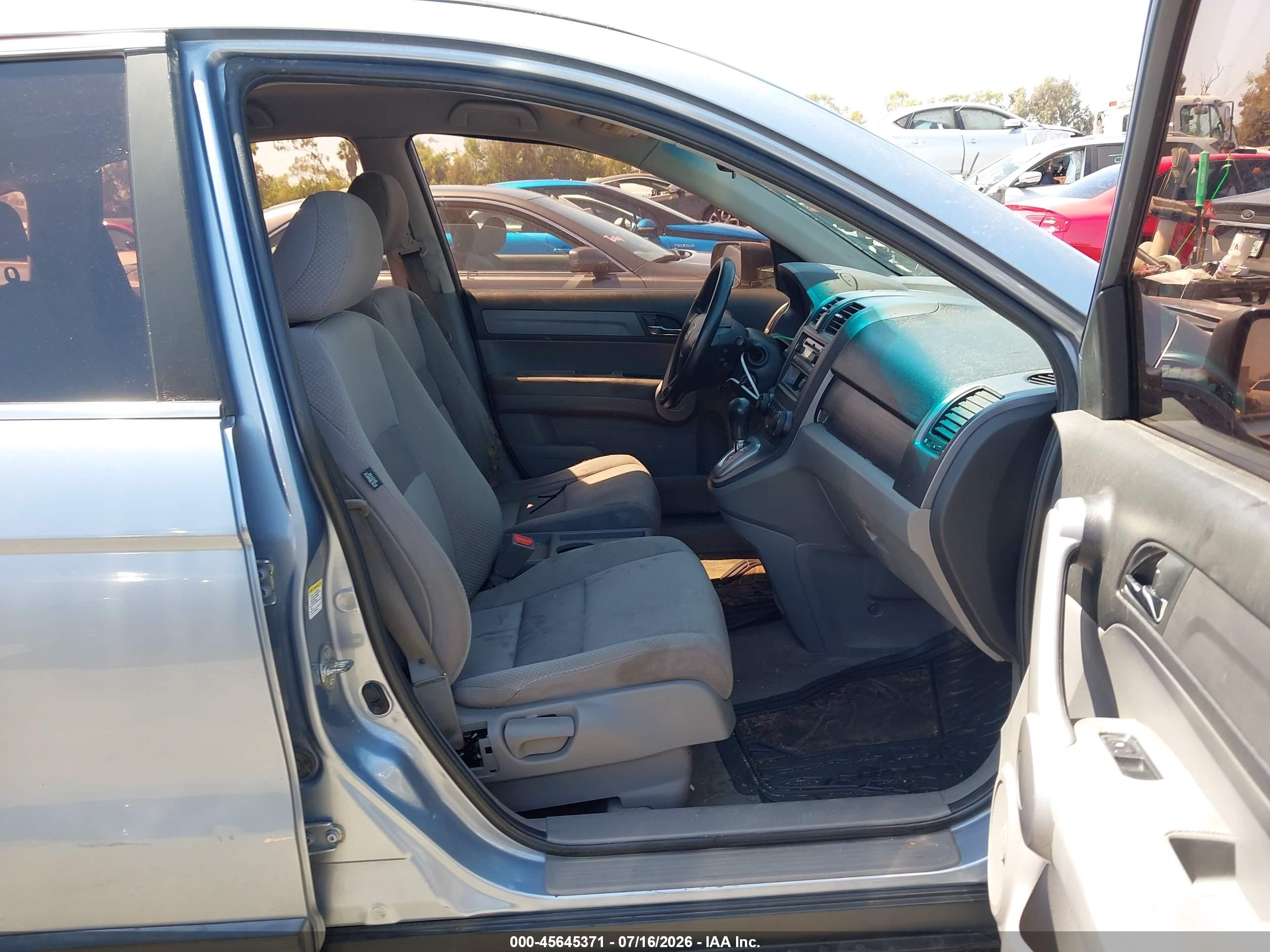 2007 Honda Cr-v Lx Light Blue vin: 5J6RE483X7L019107