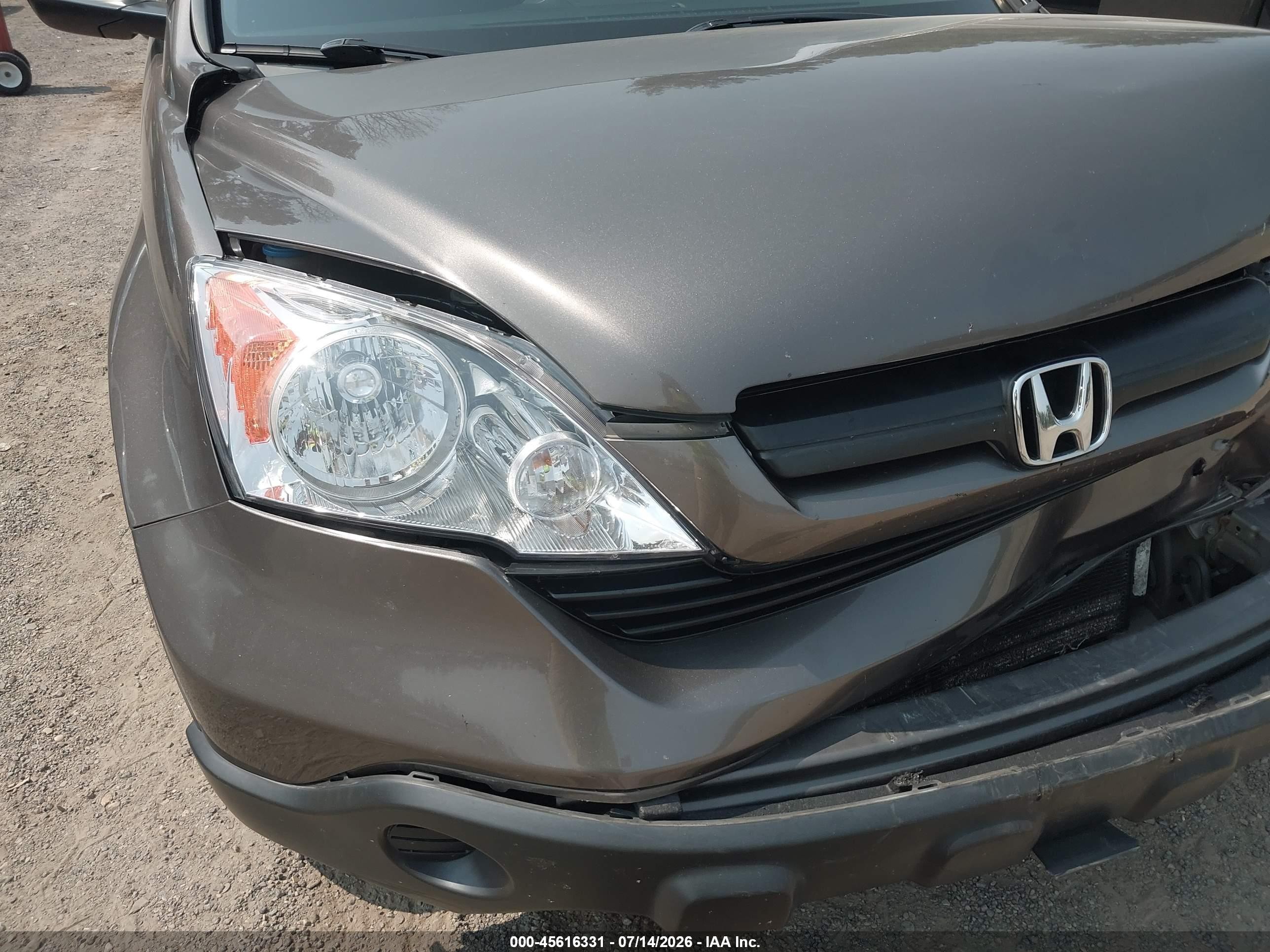 2009 Honda Cr-v Lx Желто-коричневый vin: 5J6RE483X9L015352