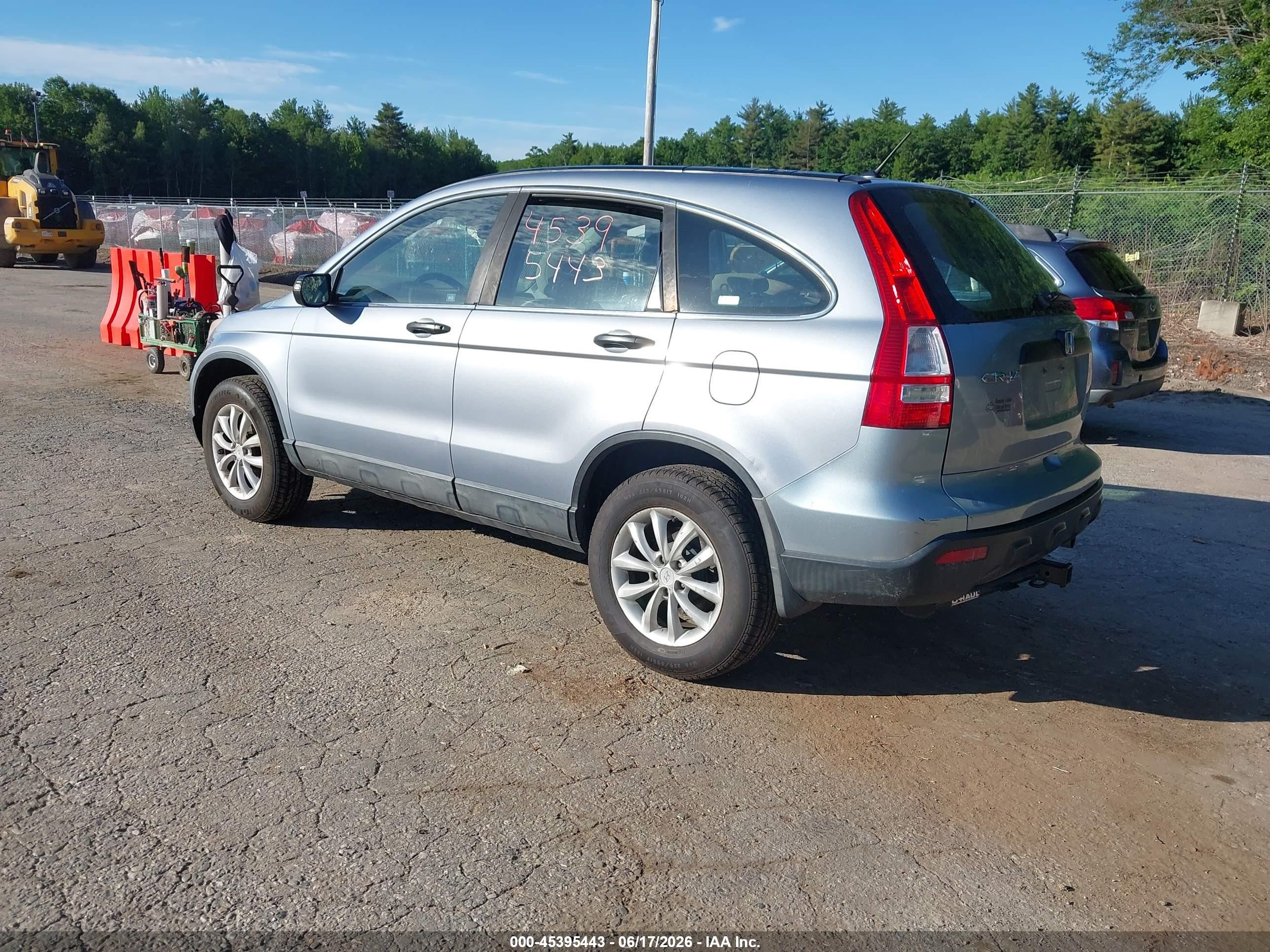 2009 Honda Cr-v Lx Light Blue vin: 5J6RE483X9L038775