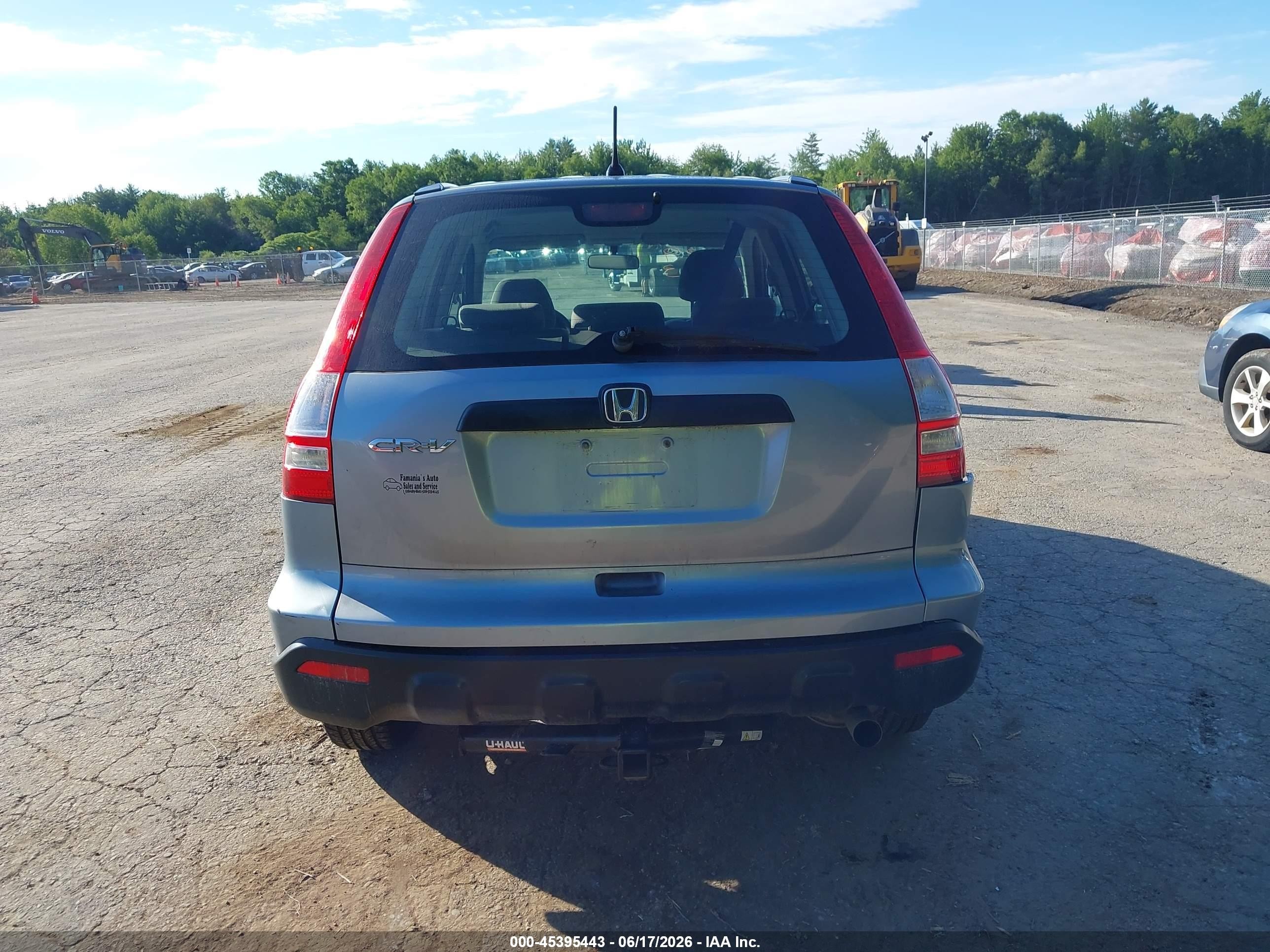 2009 Honda Cr-v Lx Light Blue vin: 5J6RE483X9L038775