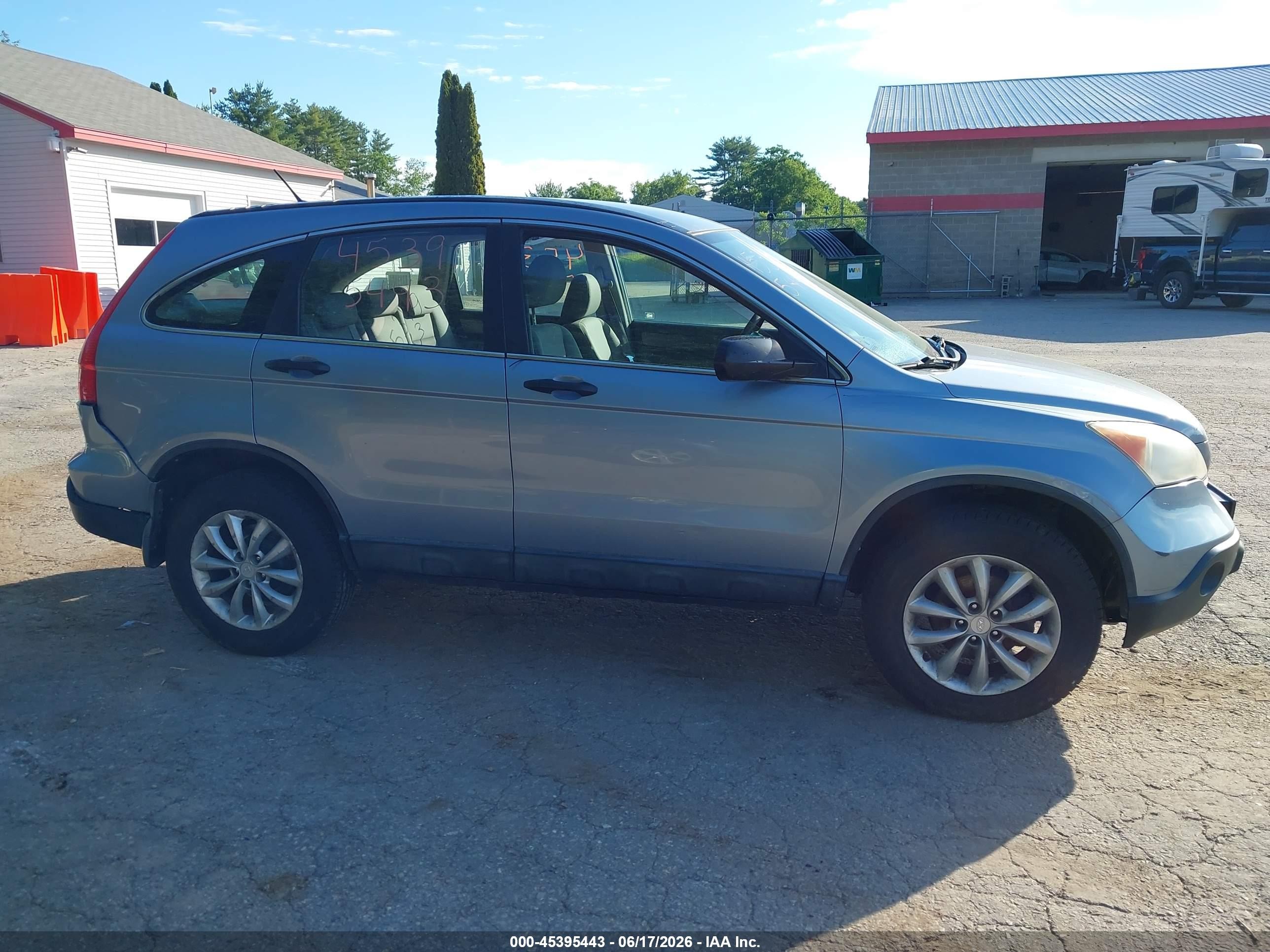2009 Honda Cr-v Lx Light Blue vin: 5J6RE483X9L038775