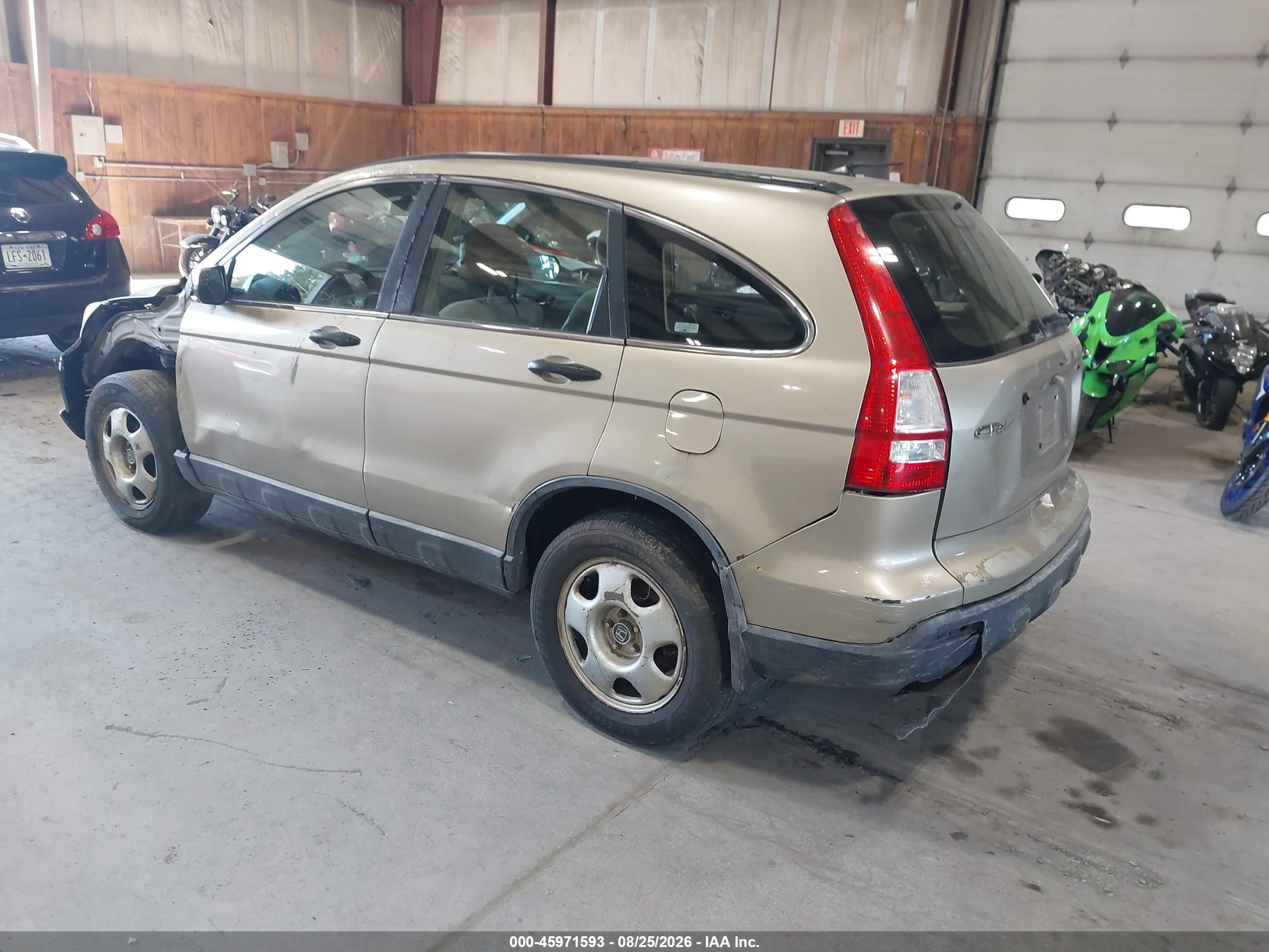 2009 Honda Cr-v Lx Gold vin: 5J6RE483X9L058394