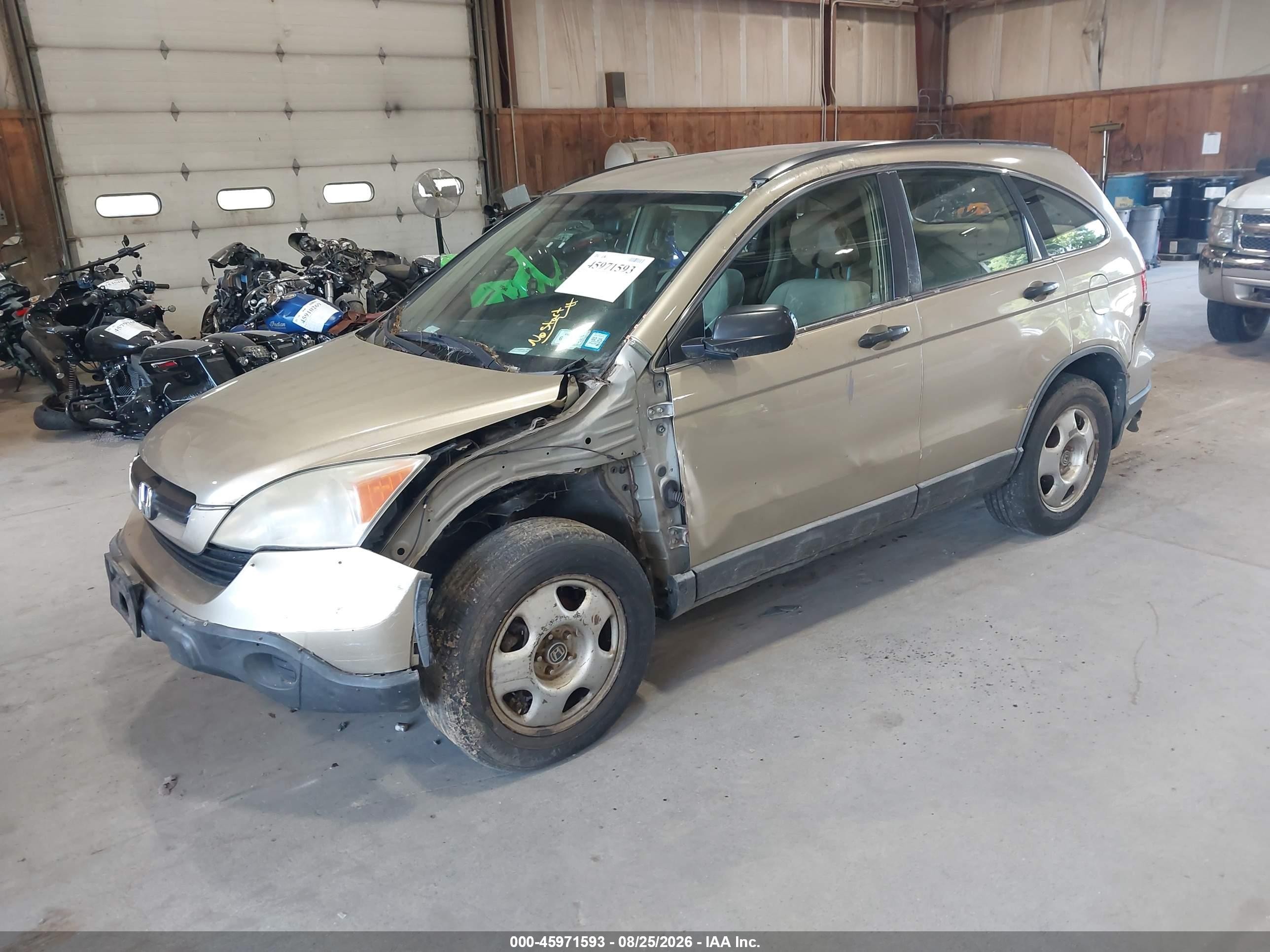 2009 Honda Cr-v Lx Gold vin: 5J6RE483X9L058394