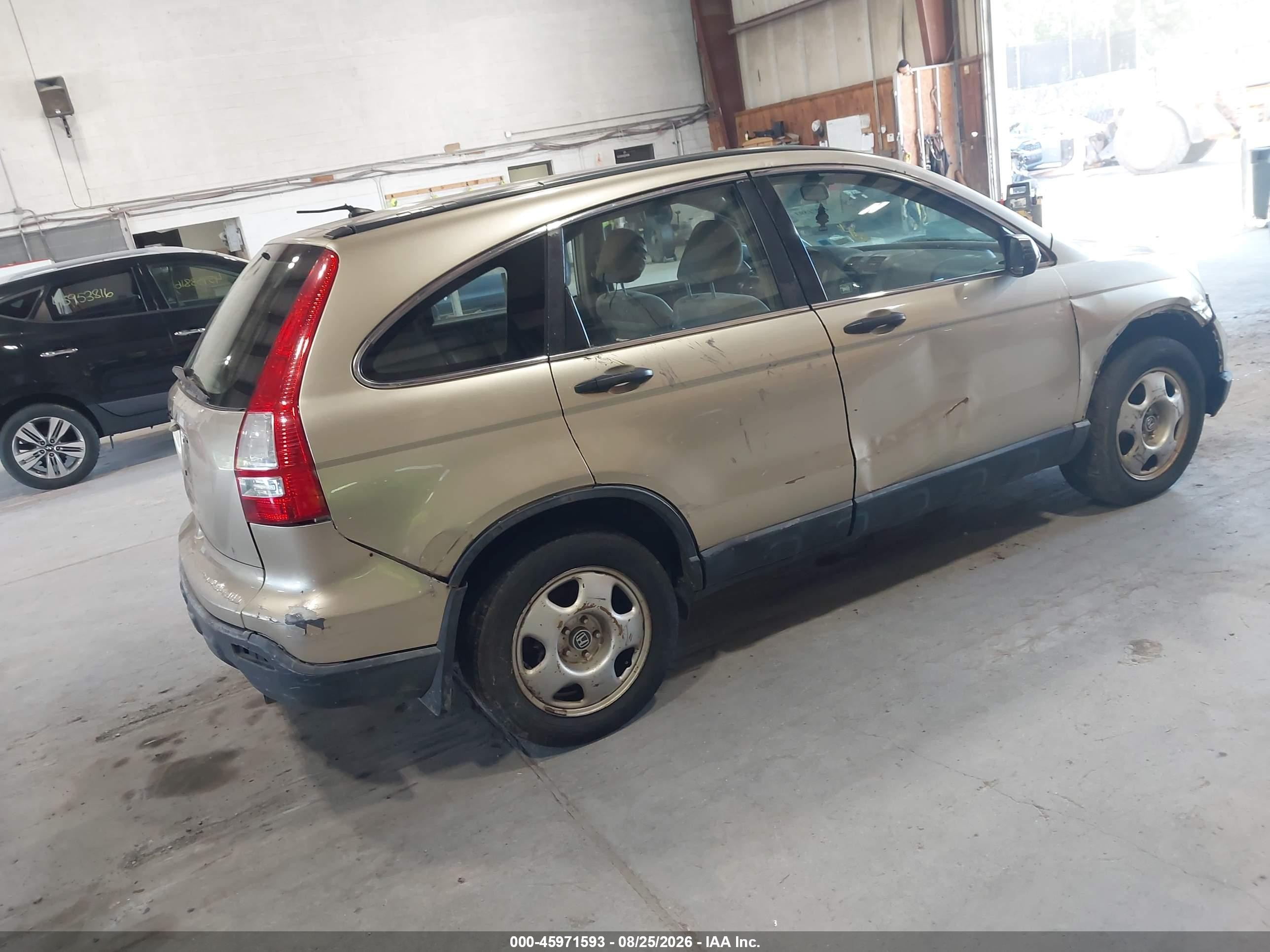 2009 Honda Cr-v Lx Gold vin: 5J6RE483X9L058394