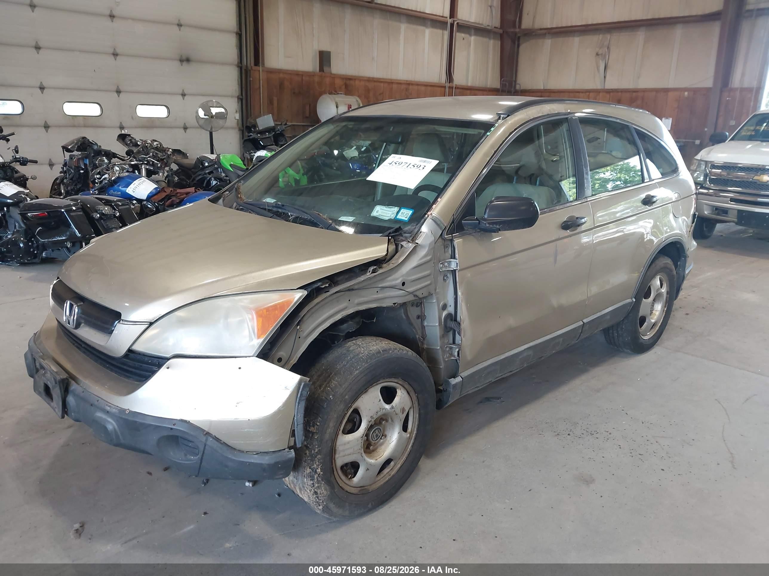 2009 Honda Cr-v Lx Gold vin: 5J6RE483X9L058394
