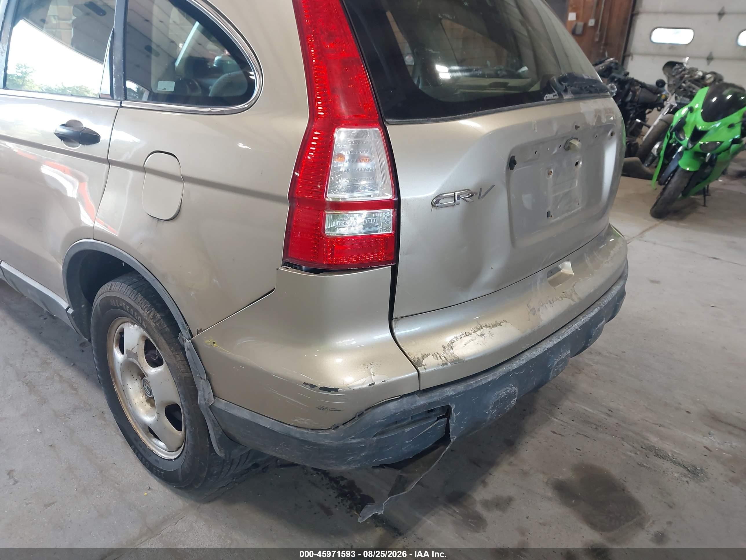2009 Honda Cr-v Lx Gold vin: 5J6RE483X9L058394