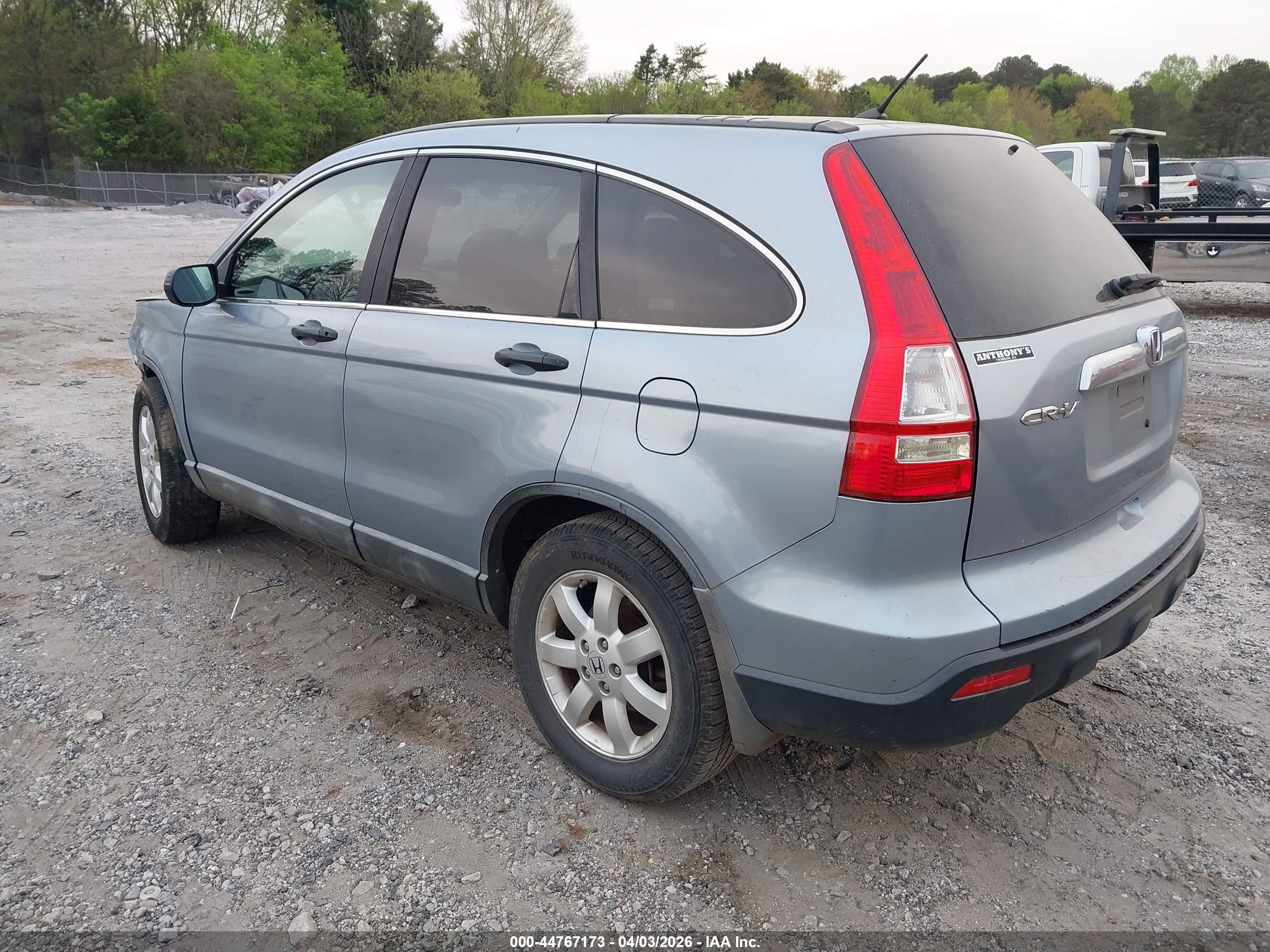 2008 Honda Cr-v Ex Blue vin: 5J6RE48508L035156