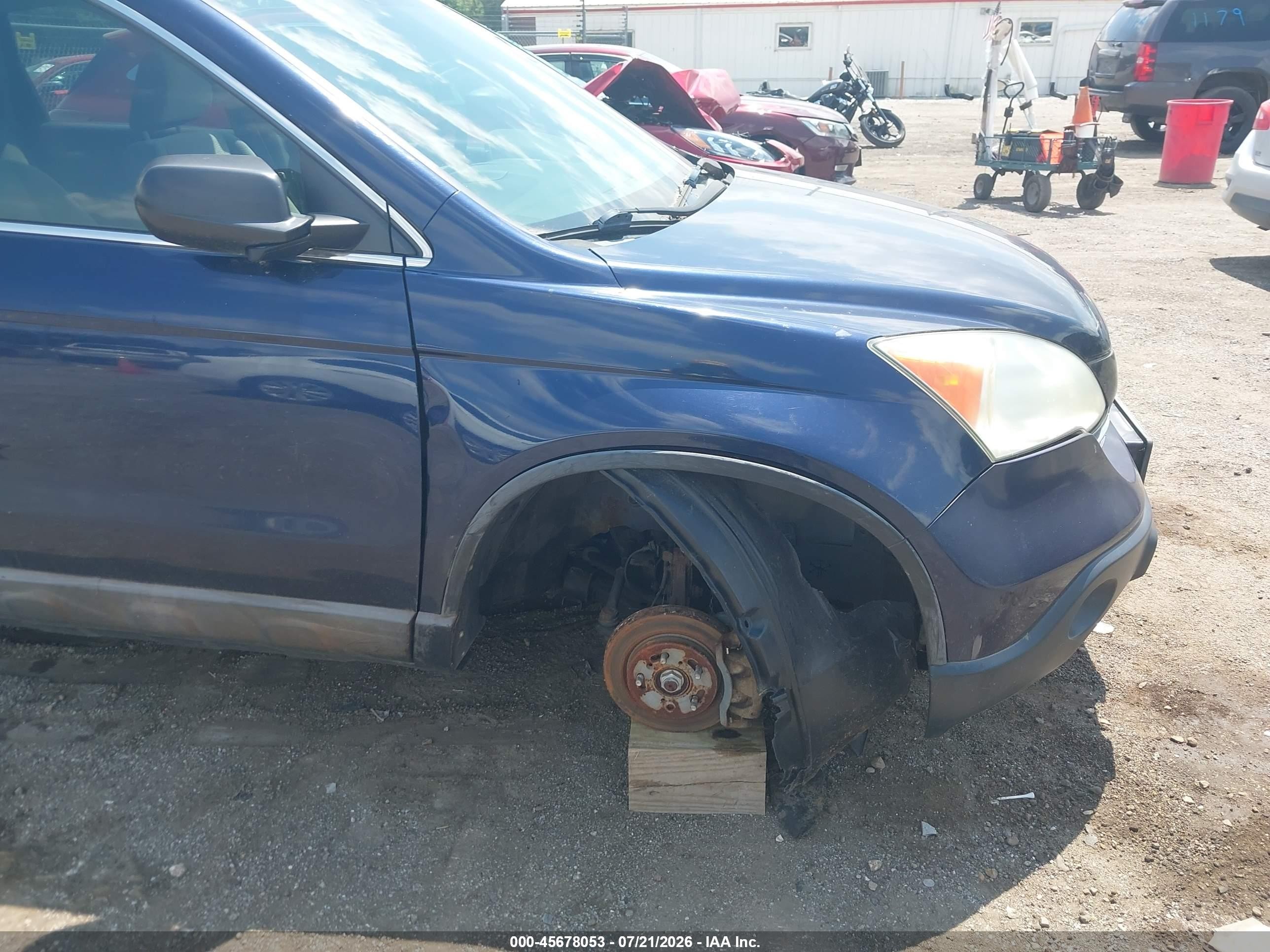 2008 Honda Cr-v Ex Синий vin: 5J6RE48508L043550