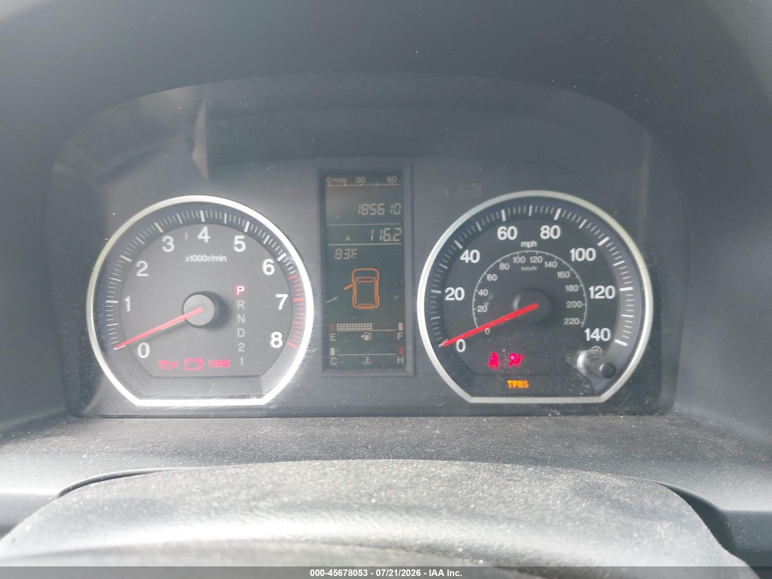2008 Honda Cr-v Ex Синий vin: 5J6RE48508L043550