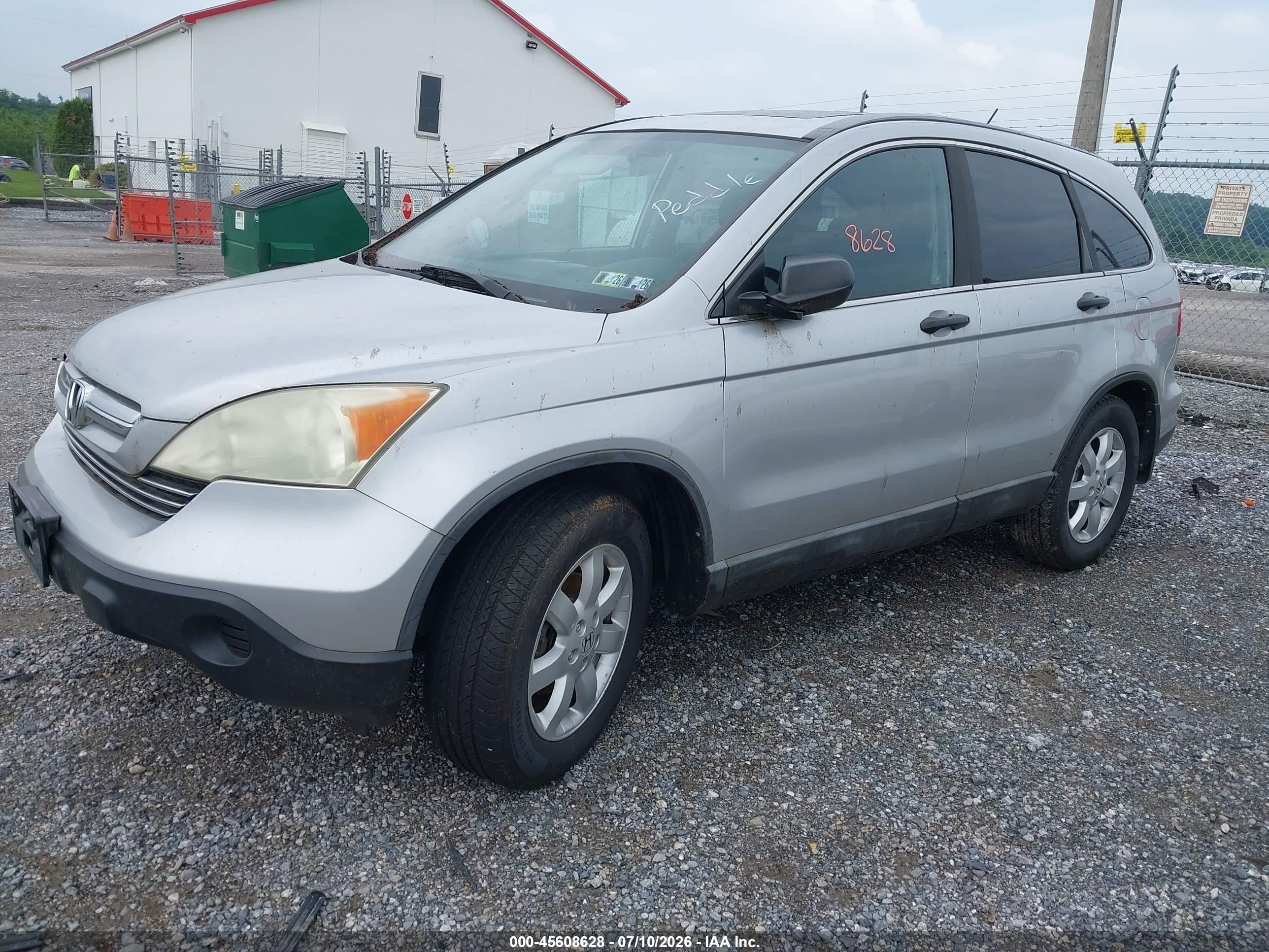 2009 Honda Cr-v Ex Silver vin: 5J6RE48509L008718