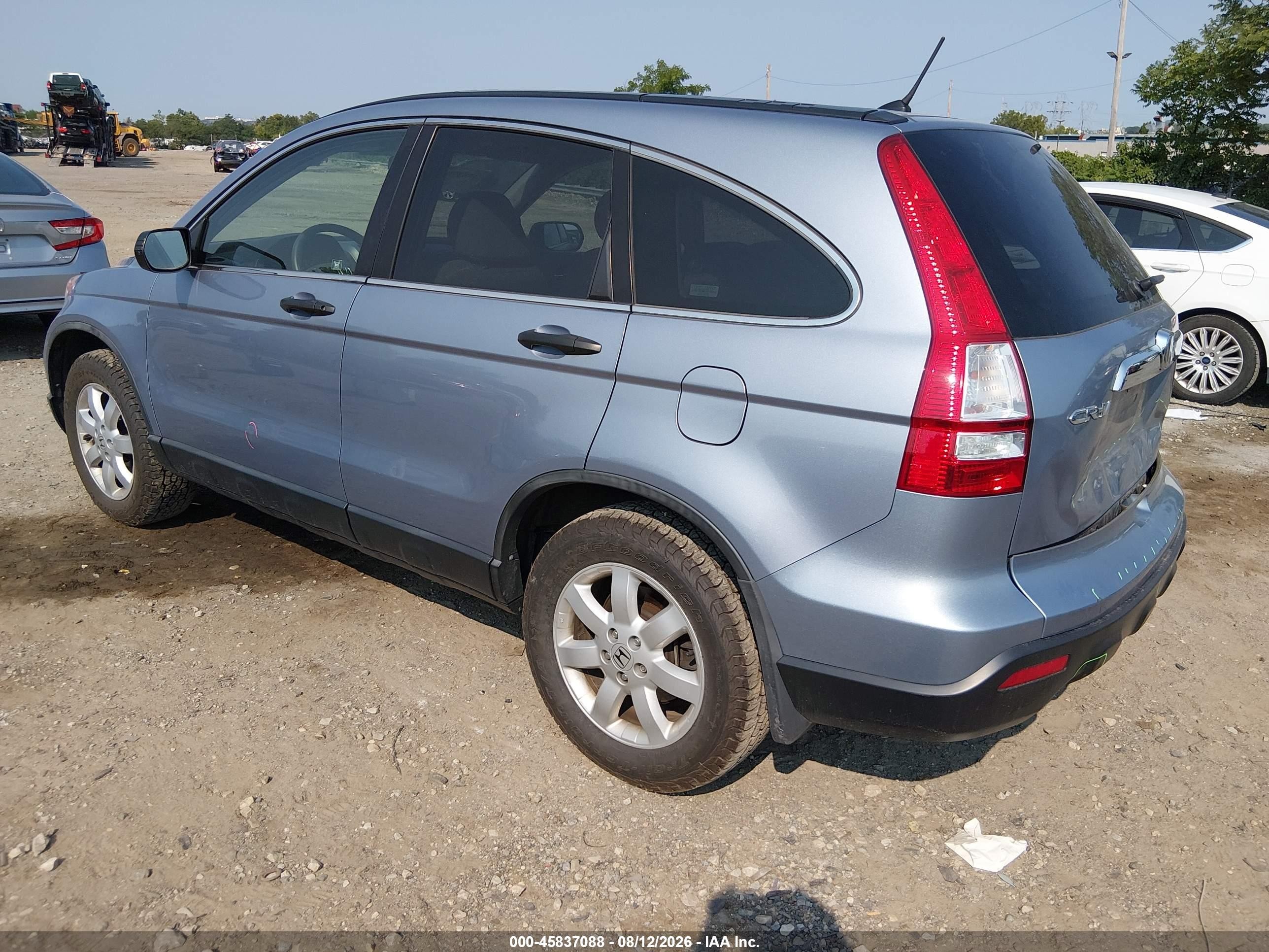 2009 Honda Cr-v Ex Light Blue vin: 5J6RE48509L016138