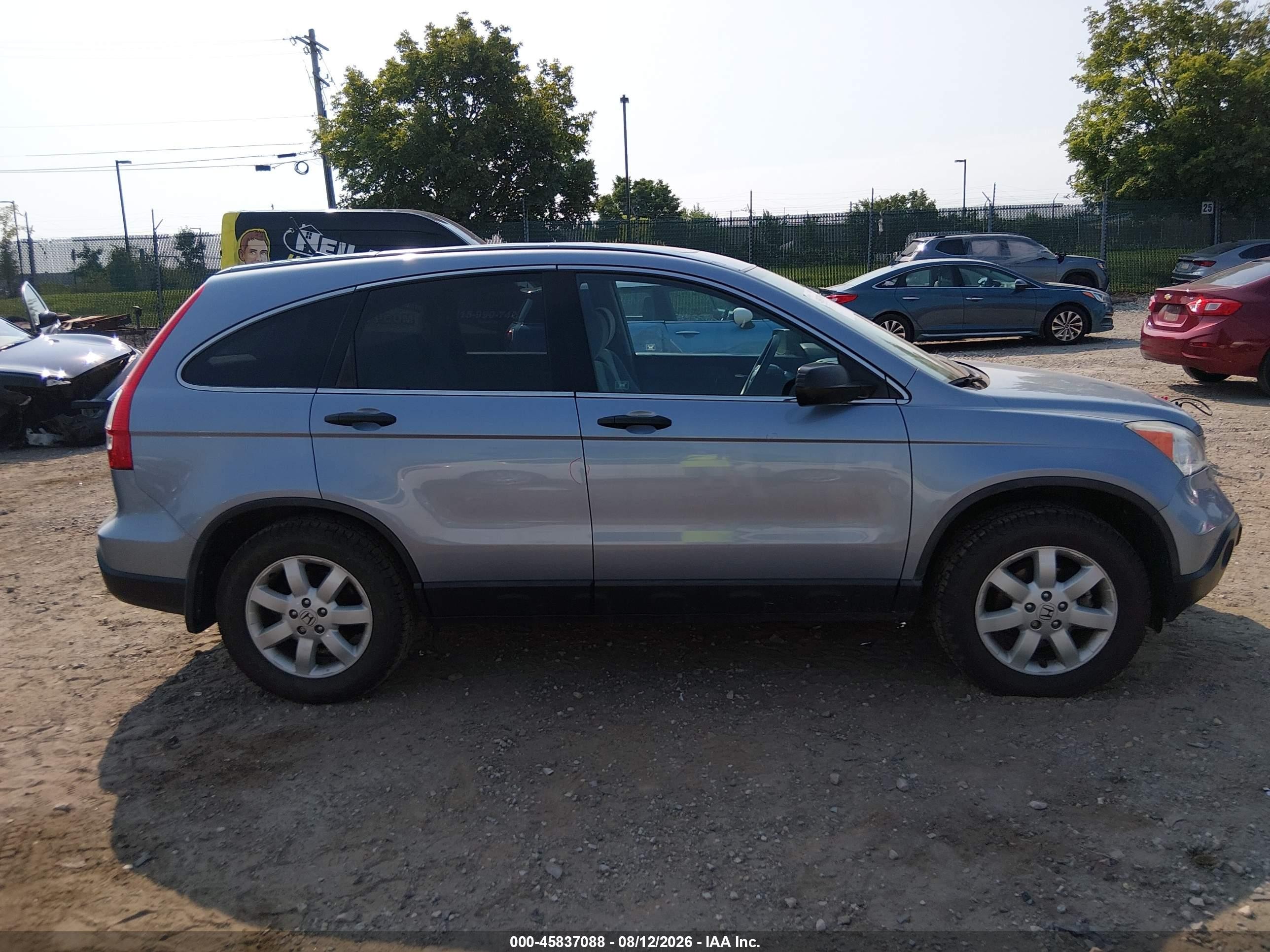 2009 Honda Cr-v Ex Light Blue vin: 5J6RE48509L016138