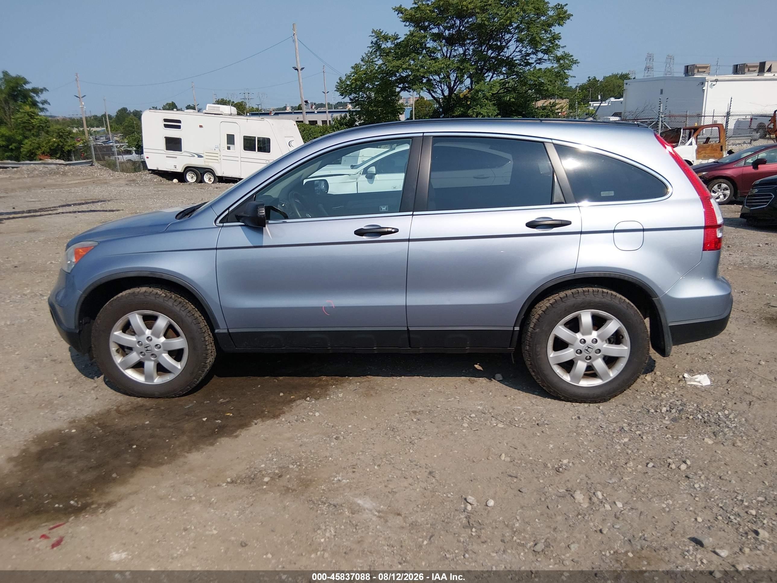 2009 Honda Cr-v Ex Light Blue vin: 5J6RE48509L016138
