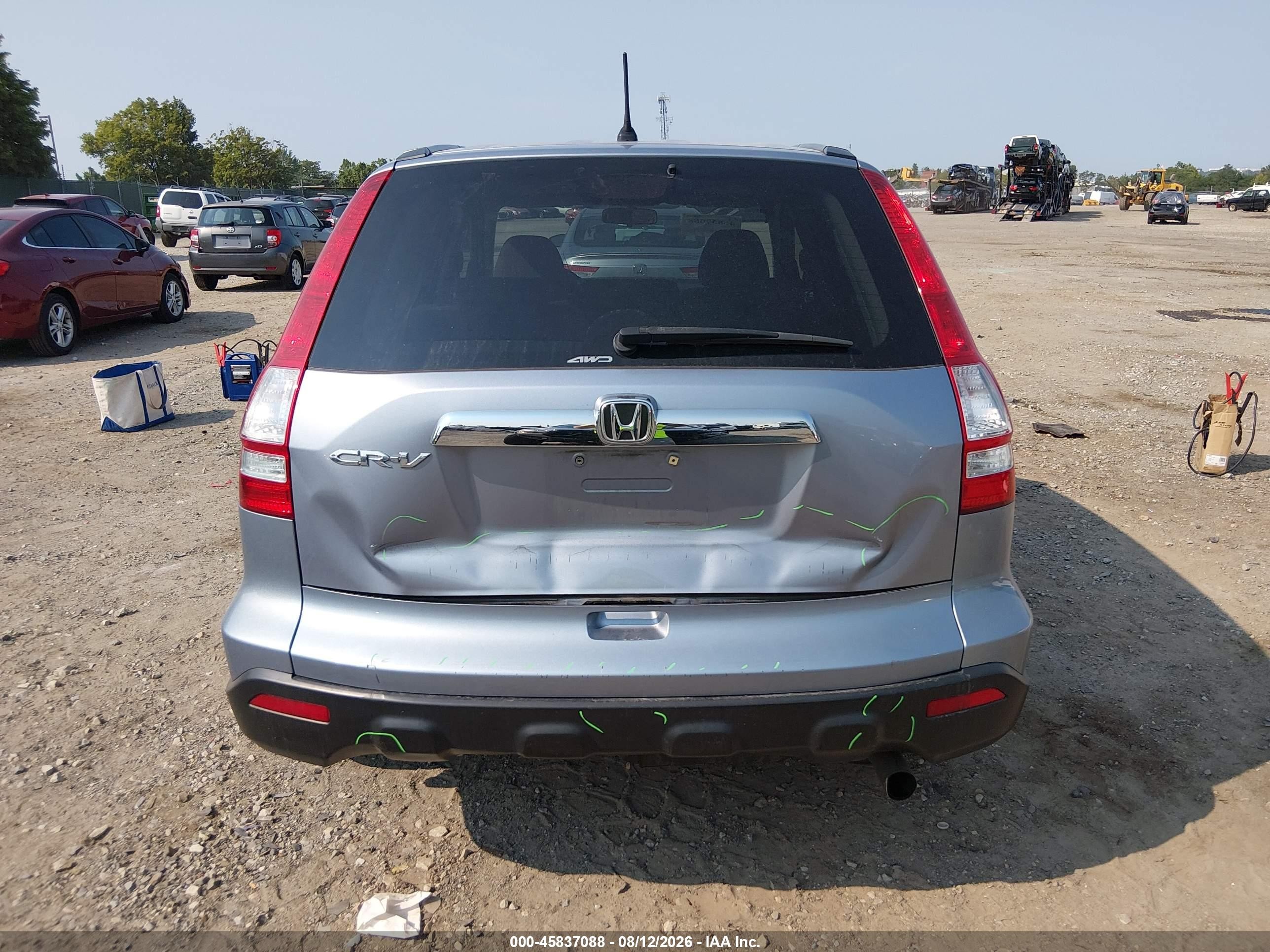 2009 Honda Cr-v Ex Light Blue vin: 5J6RE48509L016138
