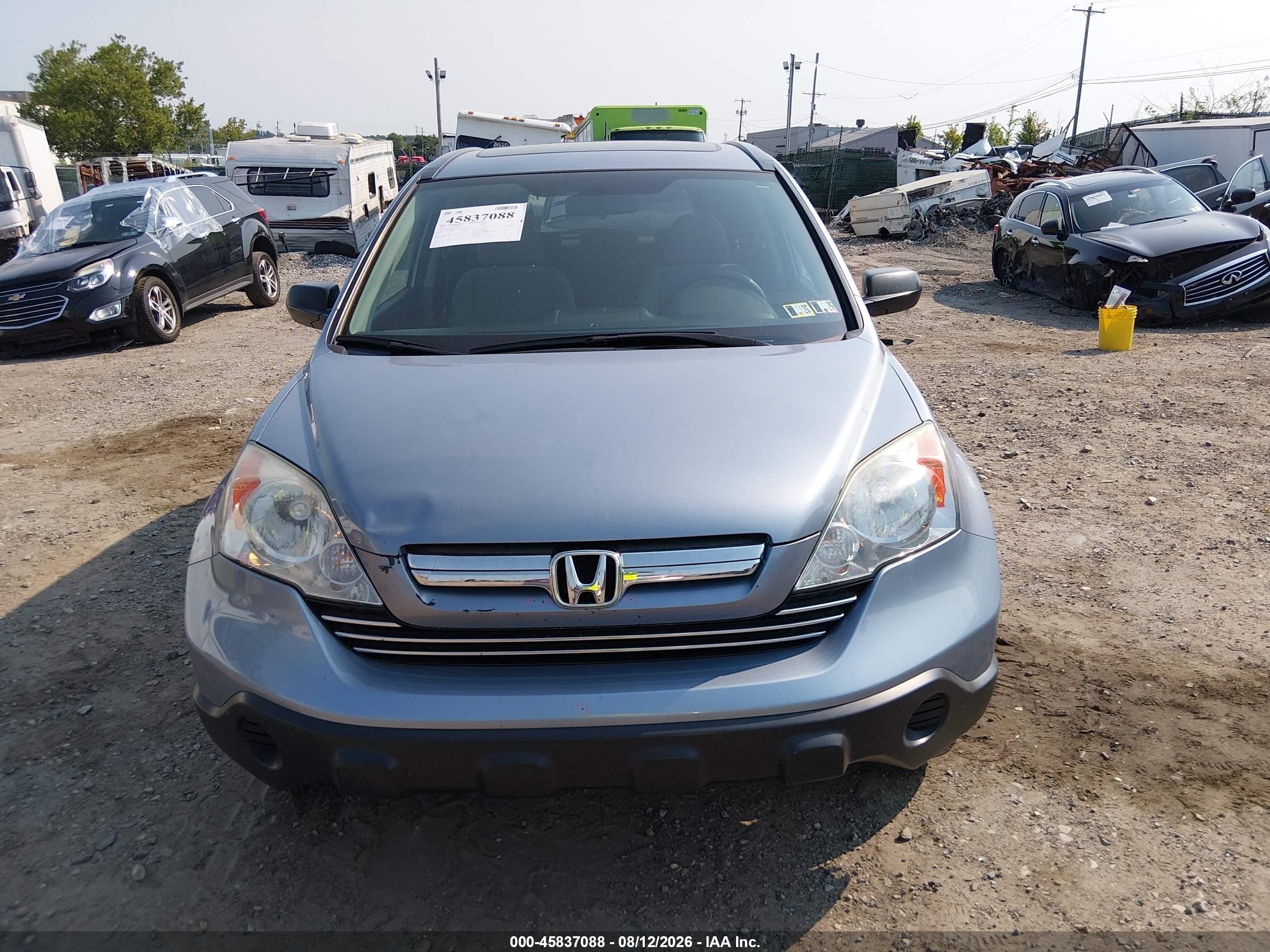 2009 Honda Cr-v Ex Light Blue vin: 5J6RE48509L016138