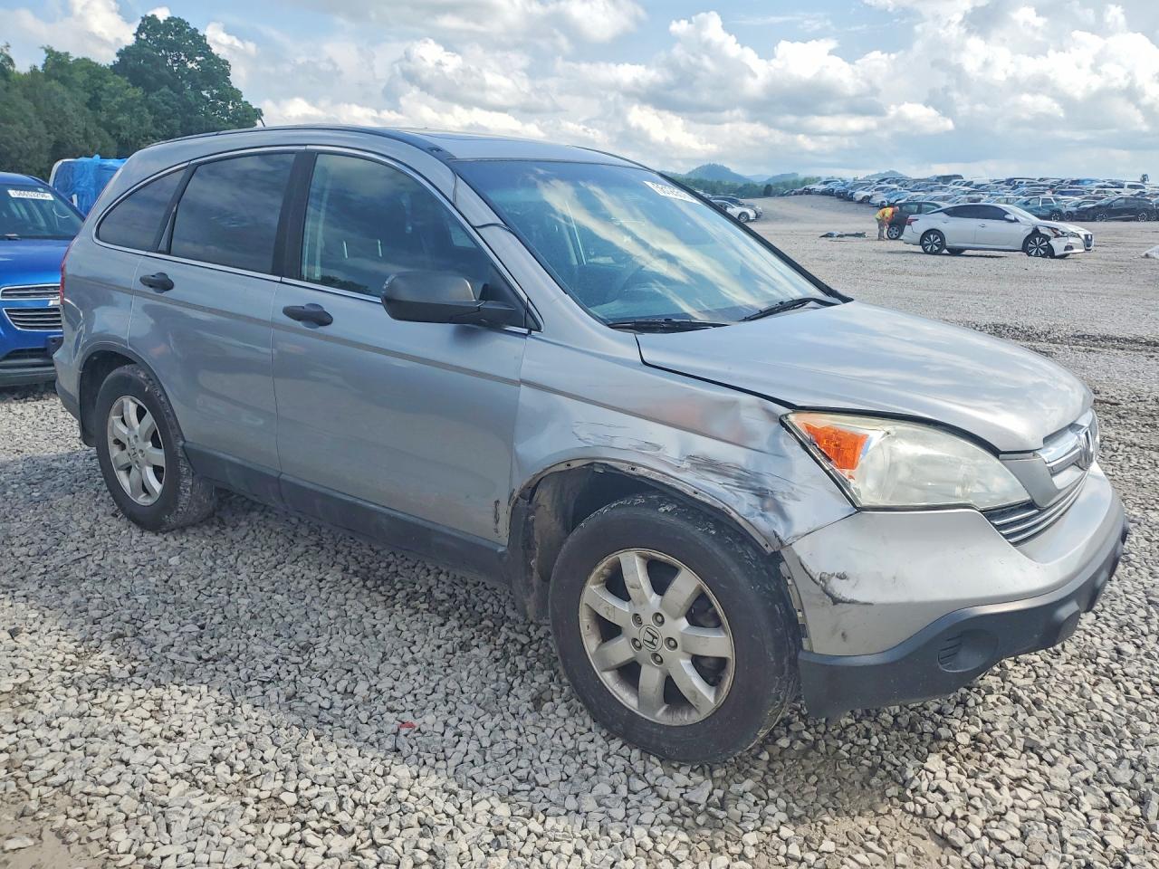 2007 Honda Cr-v Ex Silver vin: 5J6RE48517L009633
