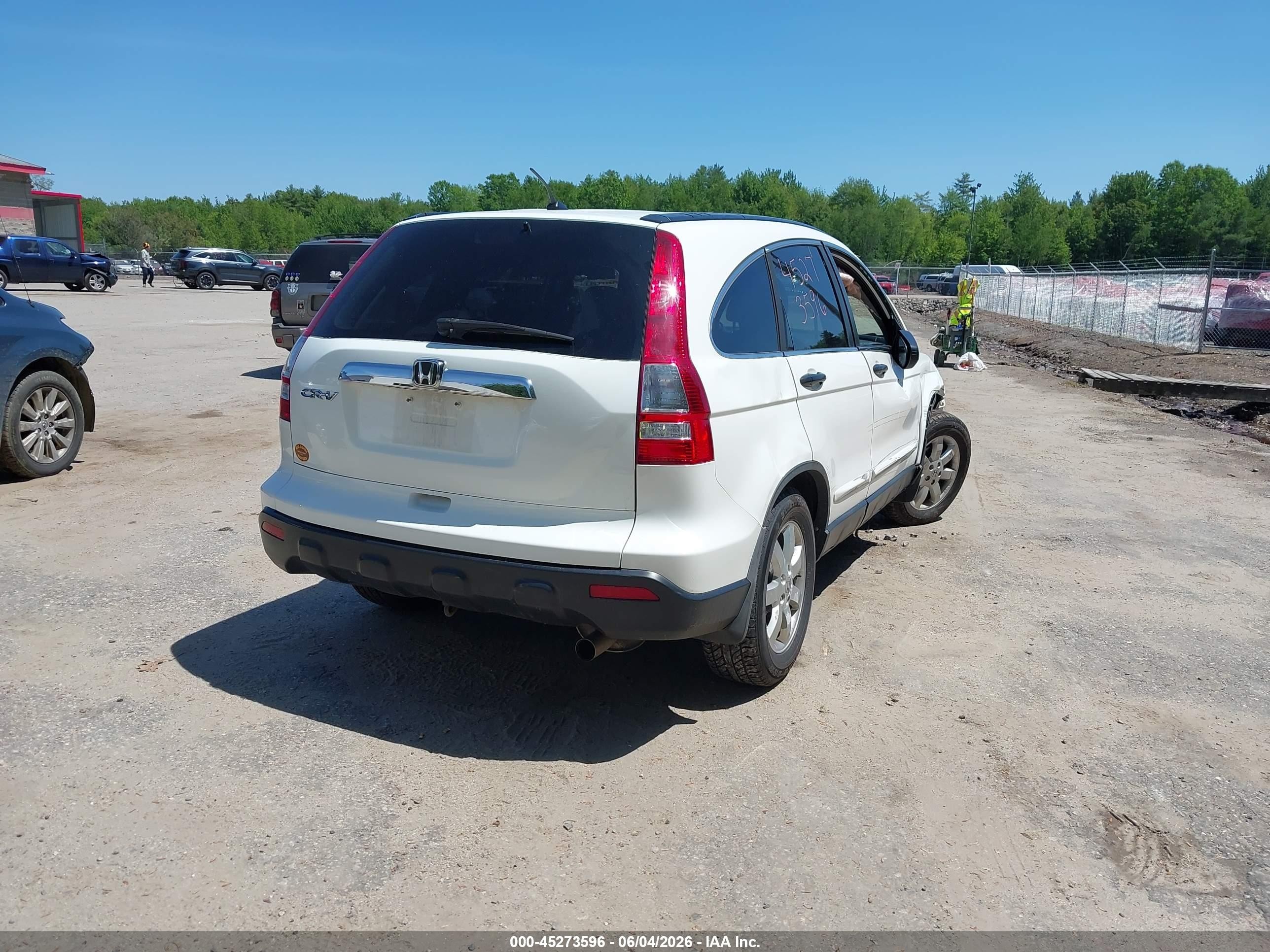 2008 Honda Cr-v Ex White vin: 5J6RE48518L000335