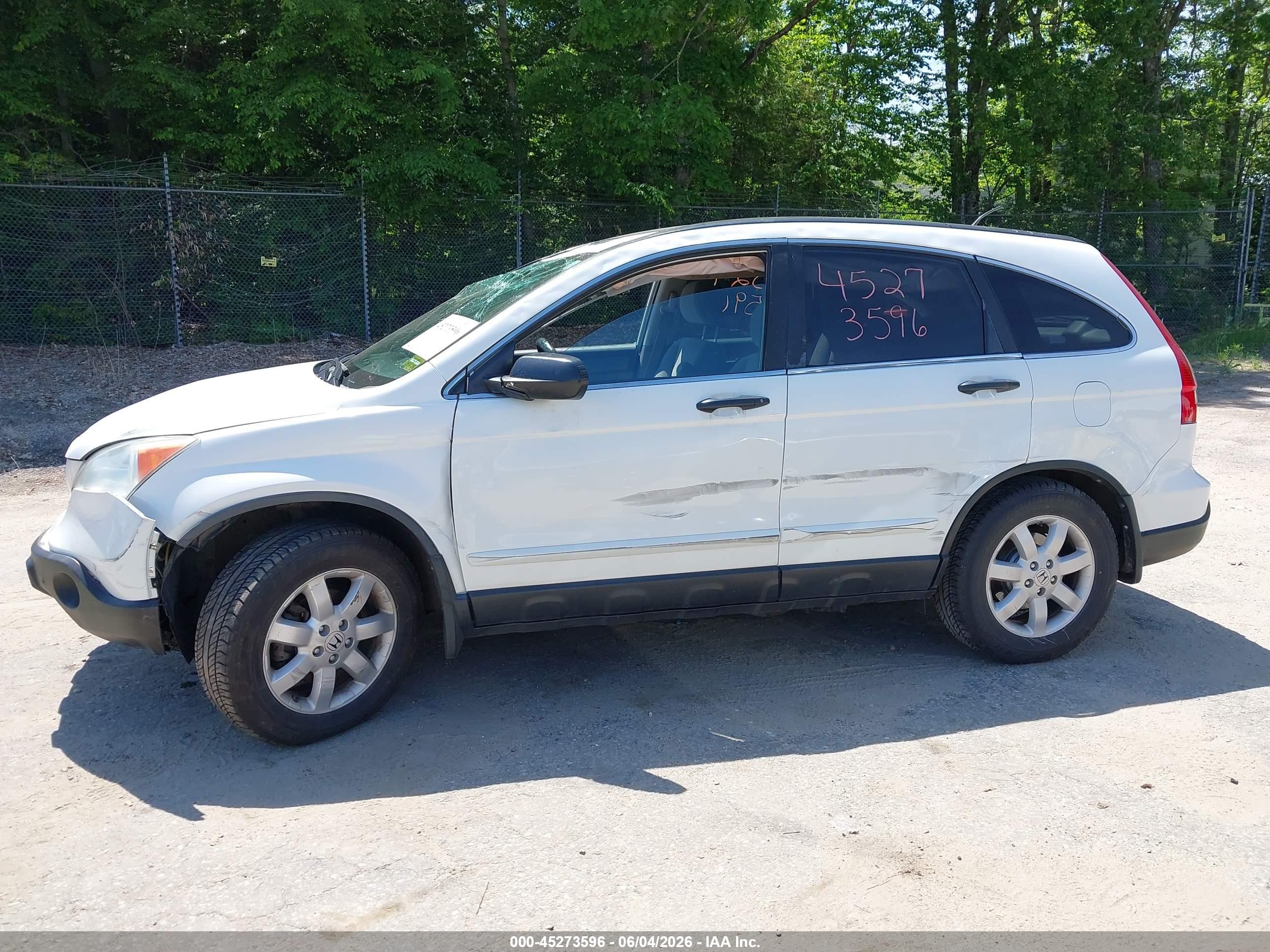 2008 Honda Cr-v Ex White vin: 5J6RE48518L000335