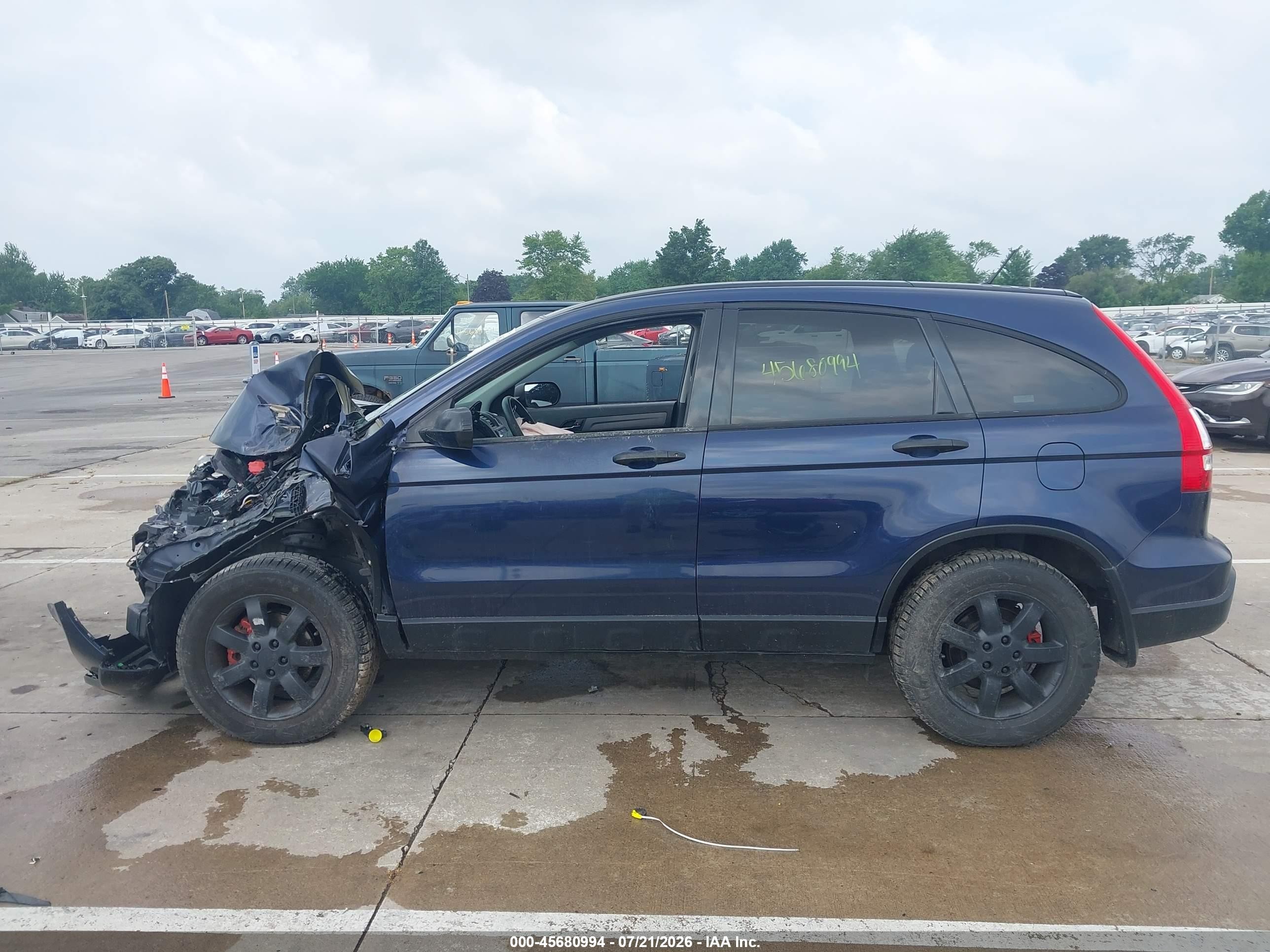 2008 Honda Cr-v Ex Blue vin: 5J6RE48518L004336