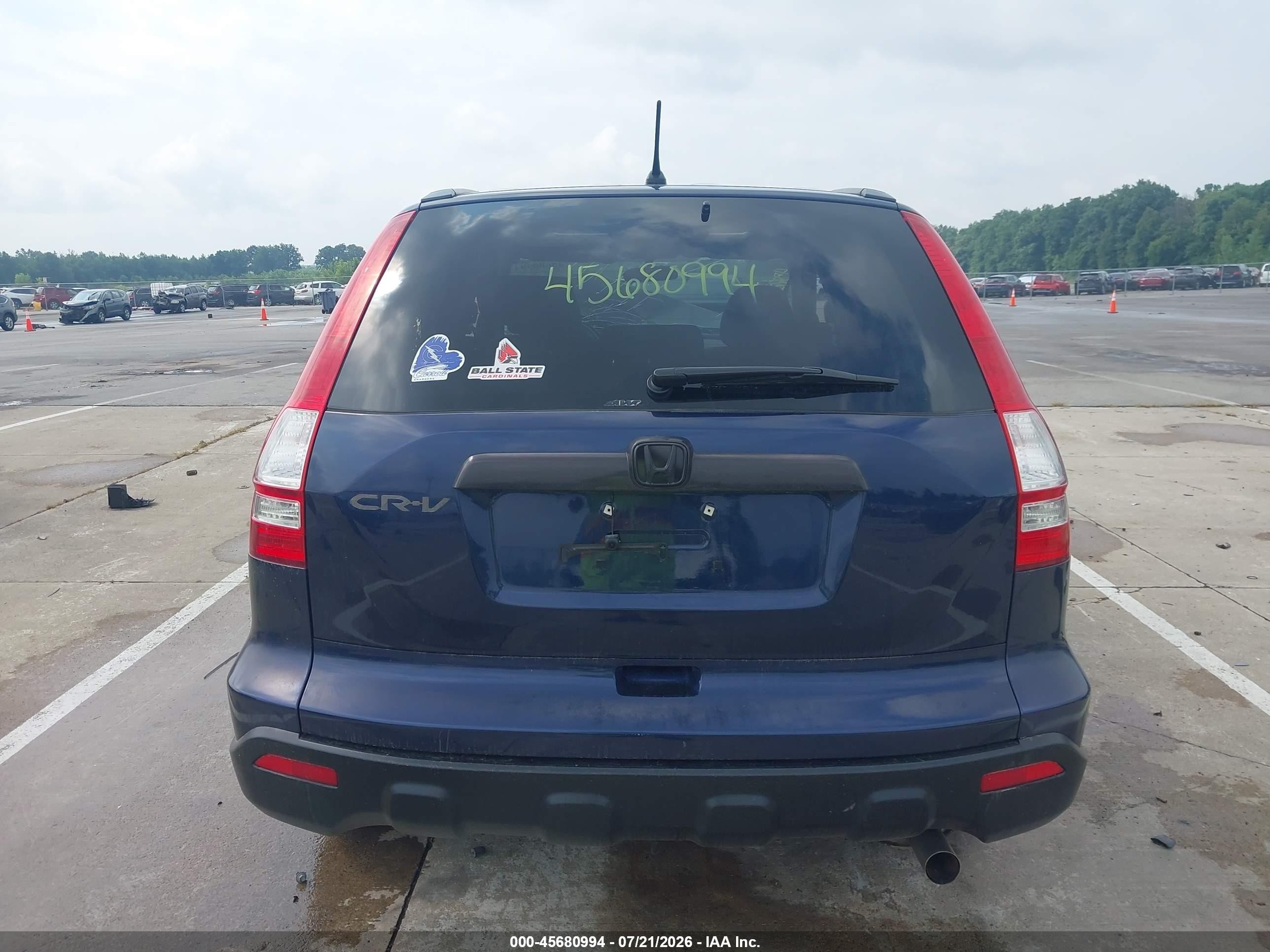 2008 Honda Cr-v Ex Blue vin: 5J6RE48518L004336