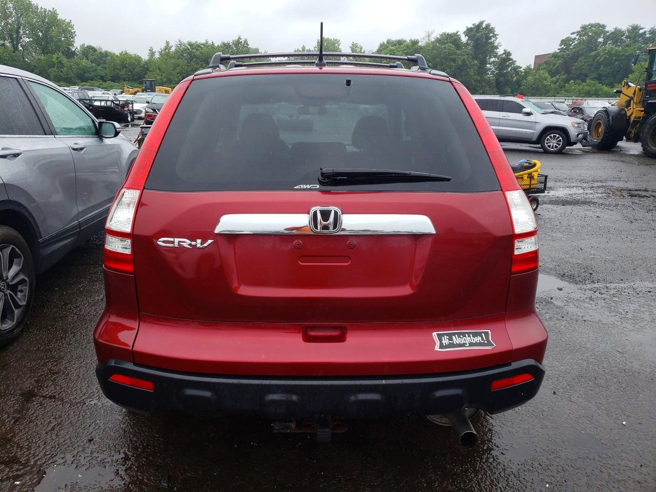 2008 Honda Cr-v Ex Red vin: 5J6RE48518L030113