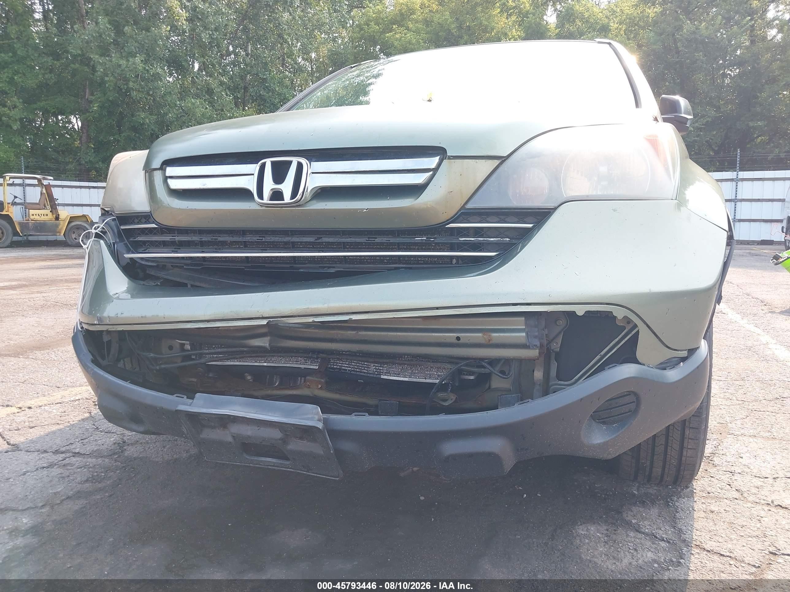 2008 Honda Cr-v Ex Green vin: 5J6RE48518L036526