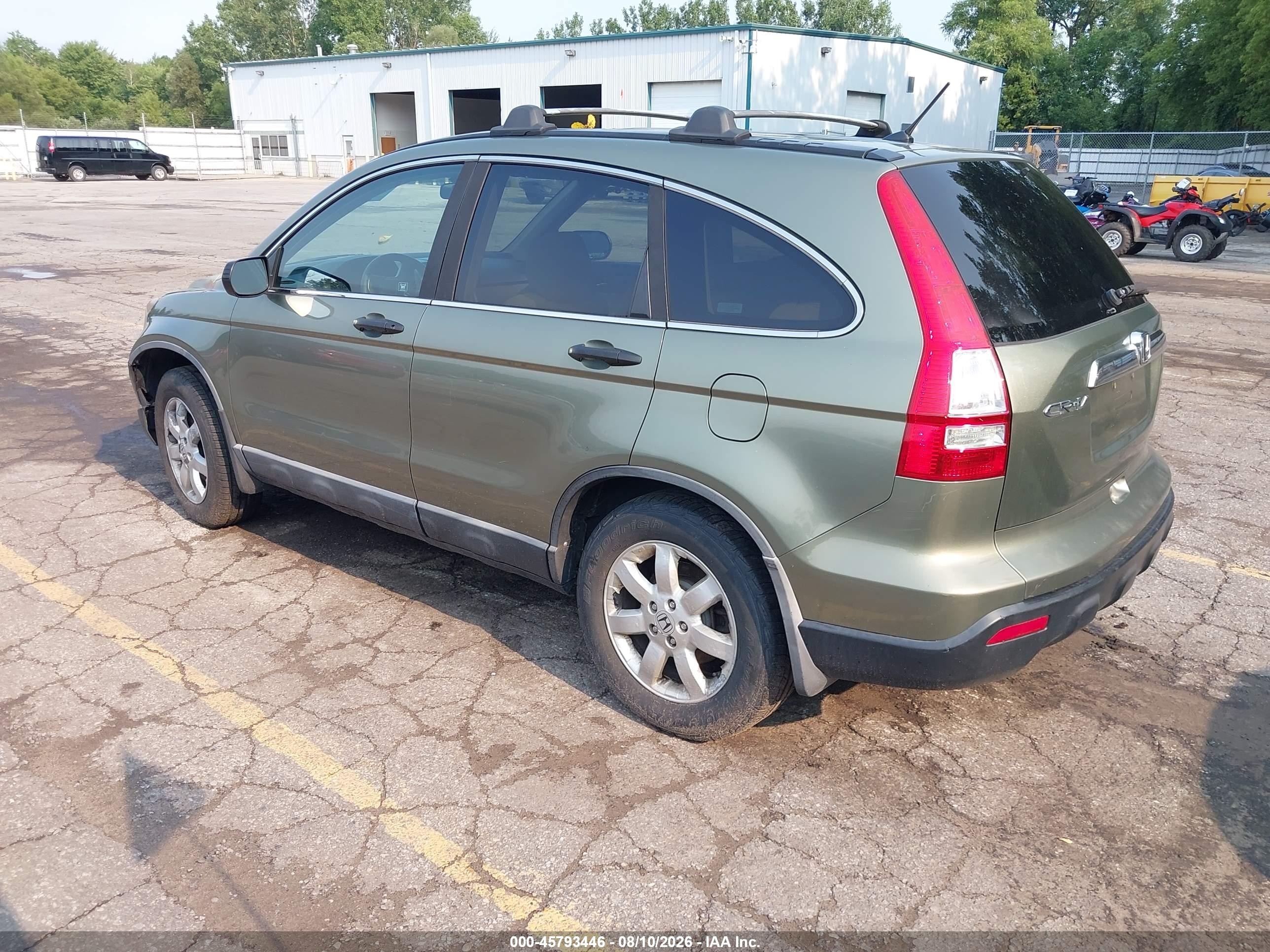 2008 Honda Cr-v Ex Green vin: 5J6RE48518L036526
