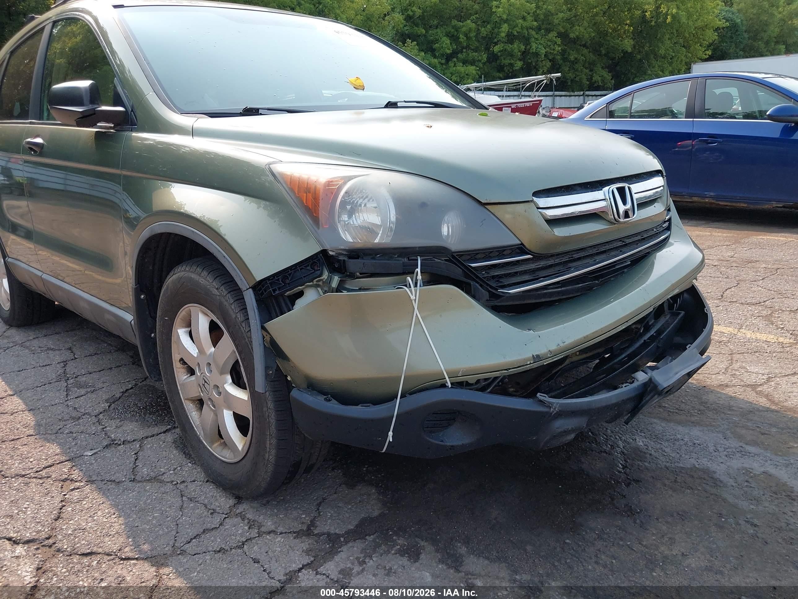 2008 Honda Cr-v Ex Green vin: 5J6RE48518L036526