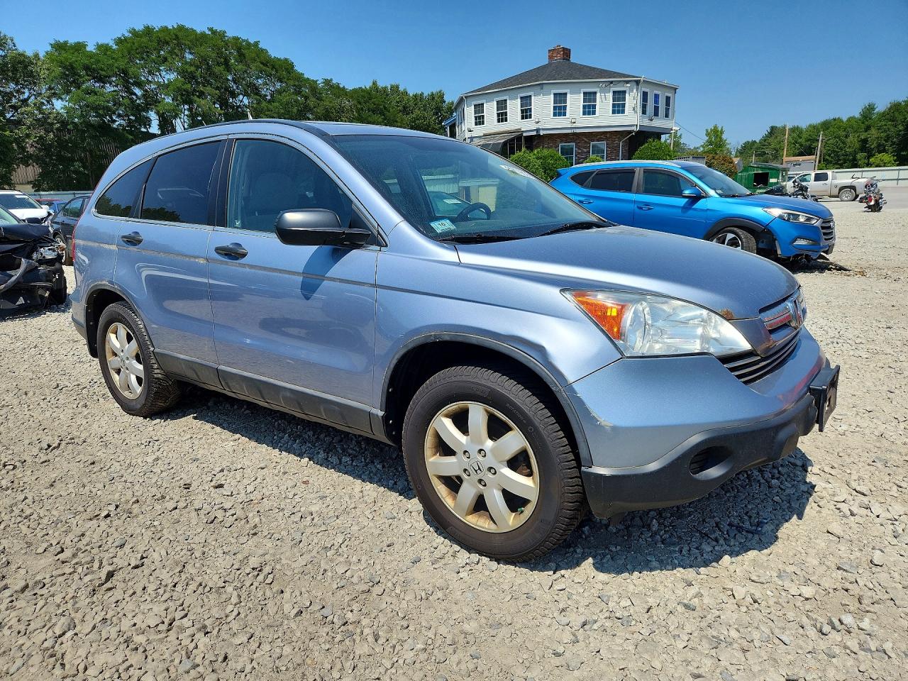 2008 Honda Cr-v Ex Blue vin: 5J6RE48518L045730