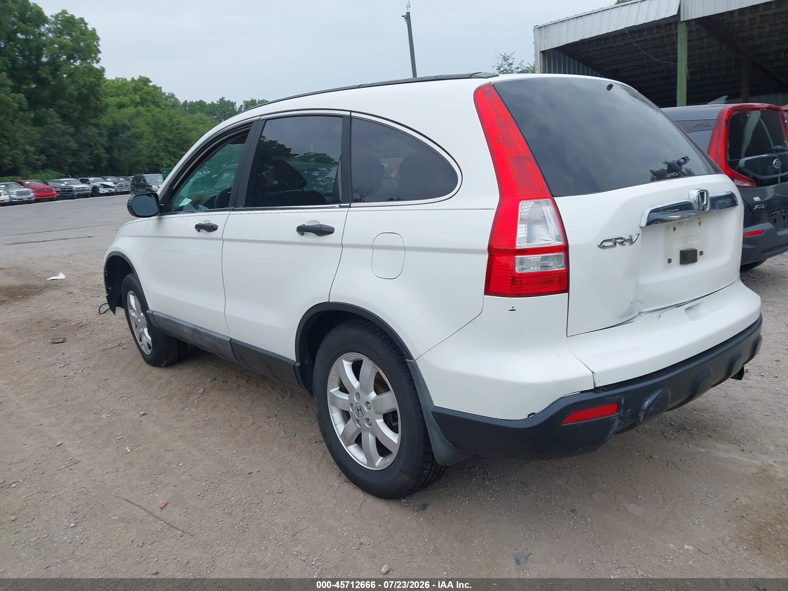2008 Honda Cr-v Ex White vin: 5J6RE48518L047736