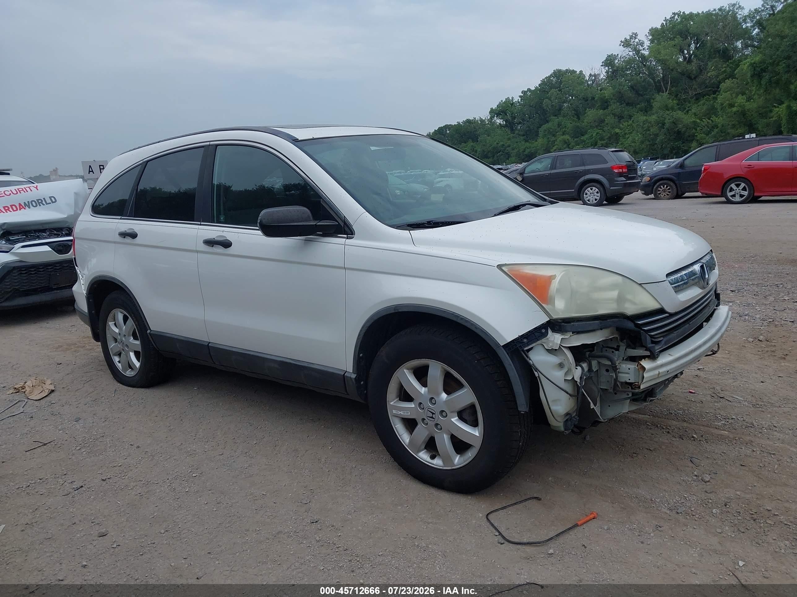 2008 Honda Cr-v Ex White vin: 5J6RE48518L047736