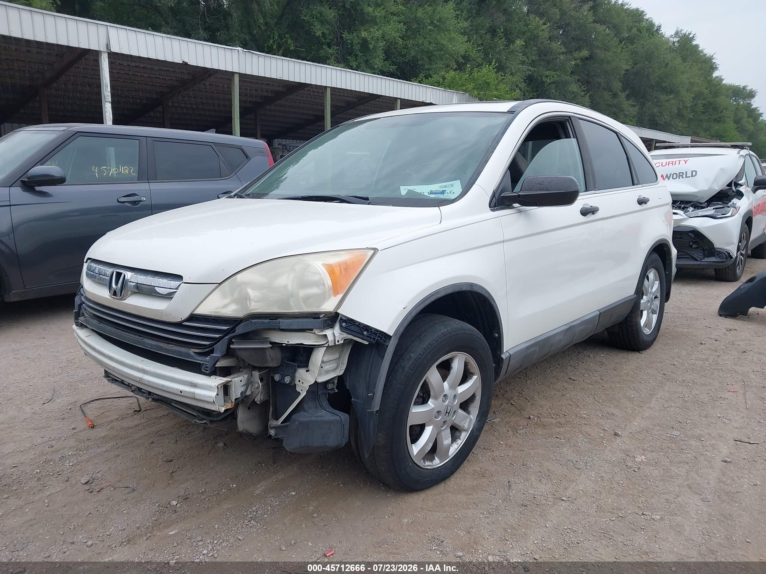 2008 Honda Cr-v Ex White vin: 5J6RE48518L047736
