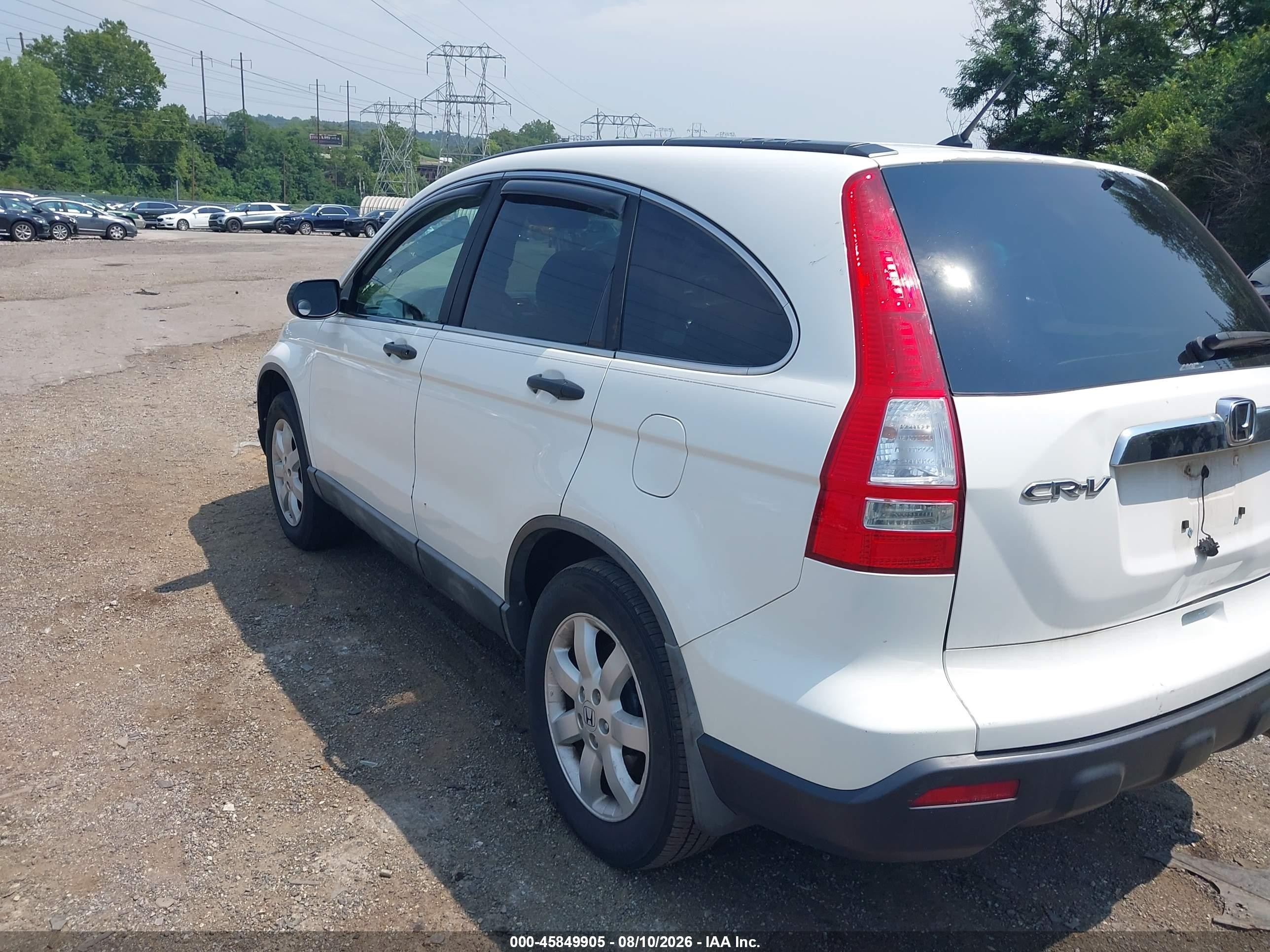 2009 Honda Cr-v Ex Белый vin: 5J6RE48519L008436
