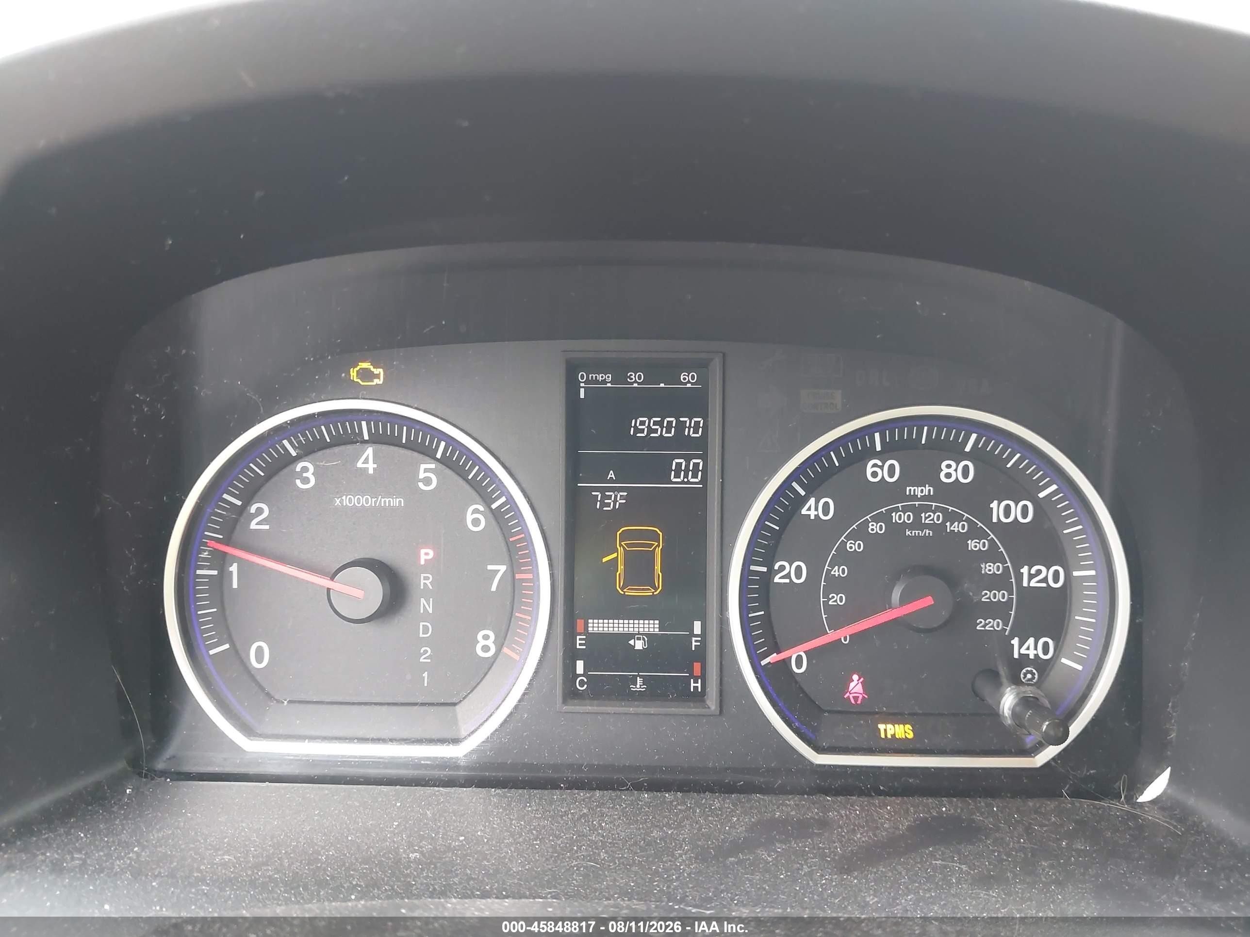 2009 Honda Cr-v Ex Brown vin: 5J6RE48519L029111