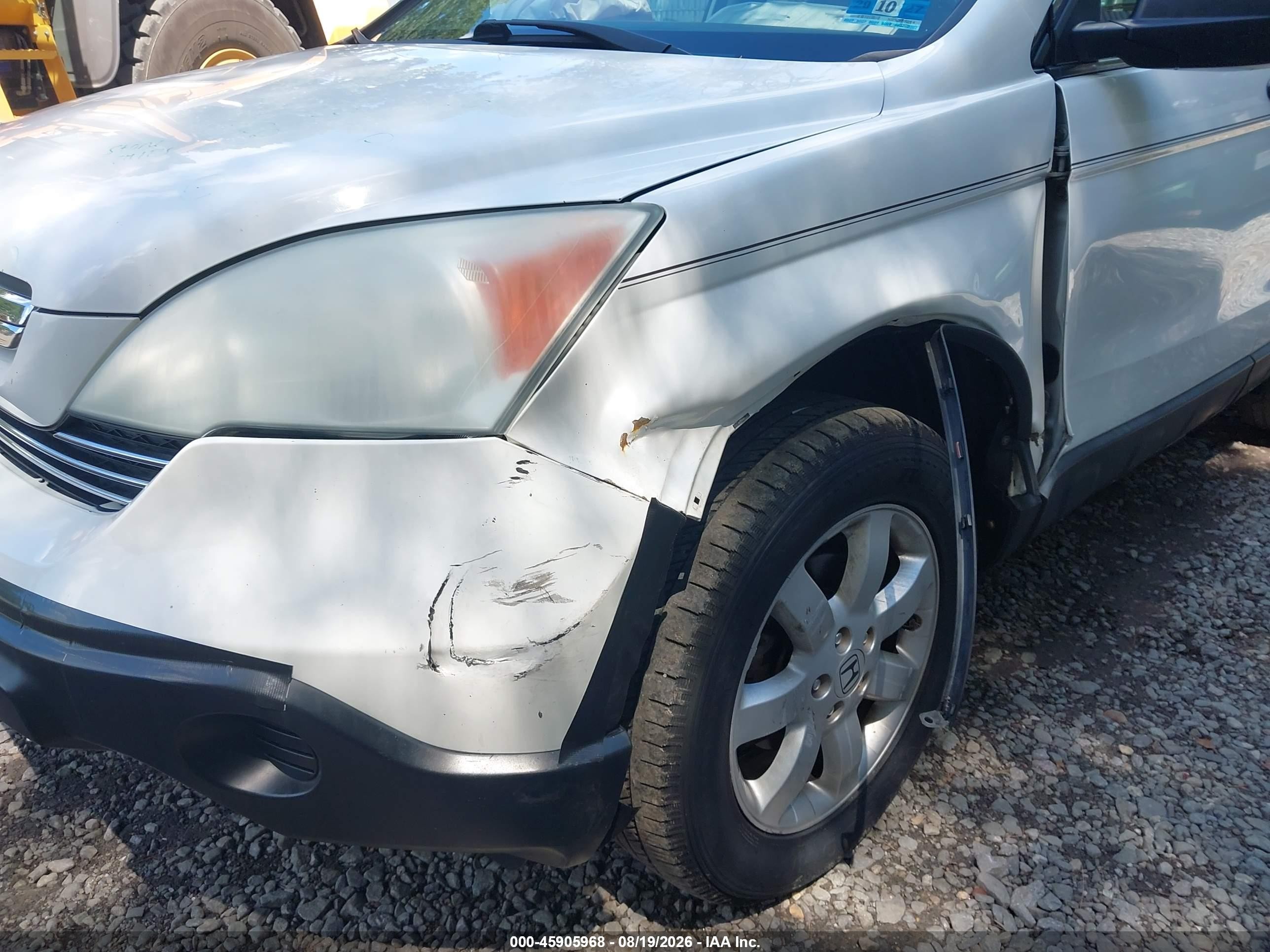 2009 Honda Cr-v Ex White vin: 5J6RE48519L047513