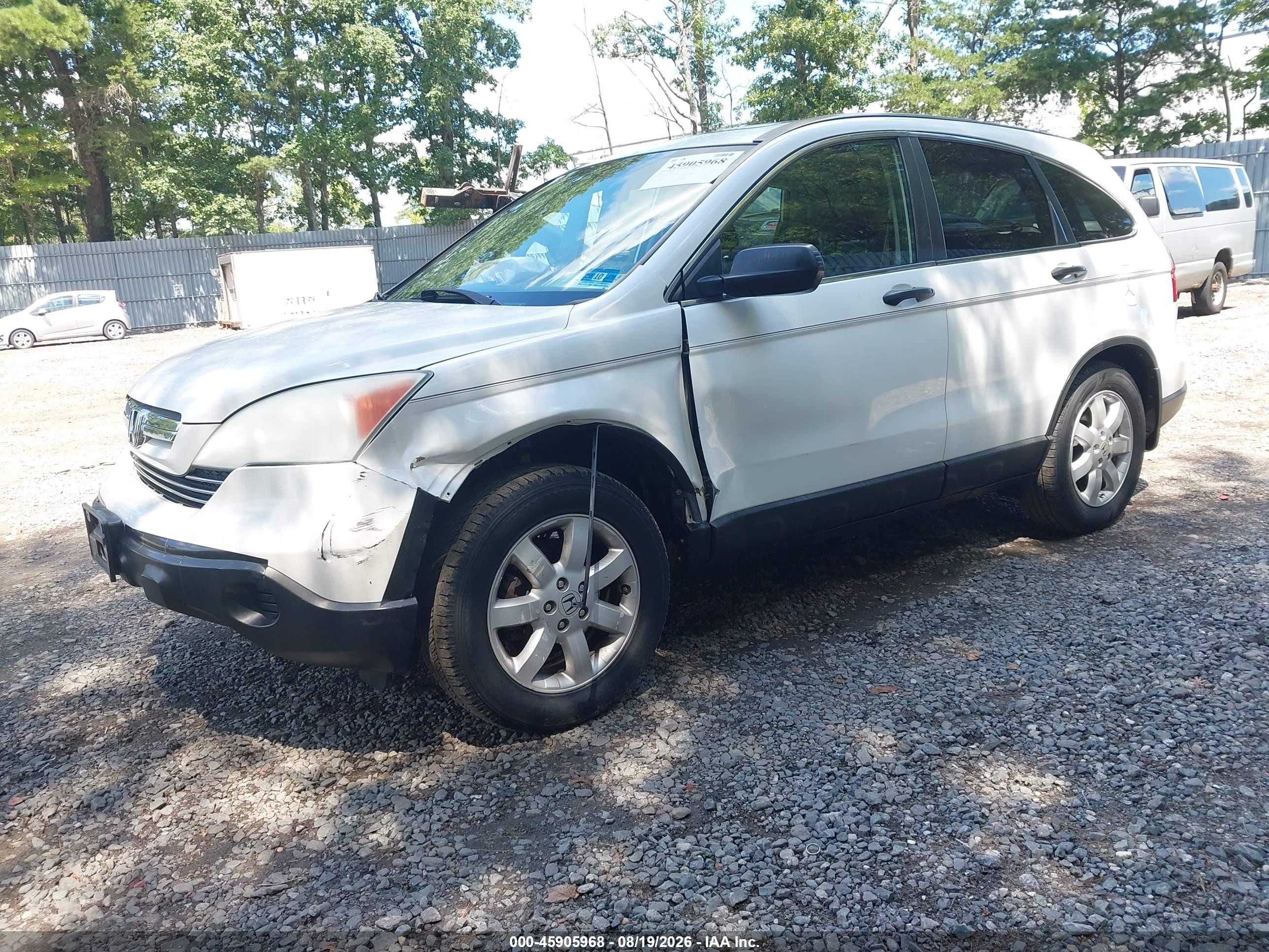 2009 Honda Cr-v Ex White vin: 5J6RE48519L047513