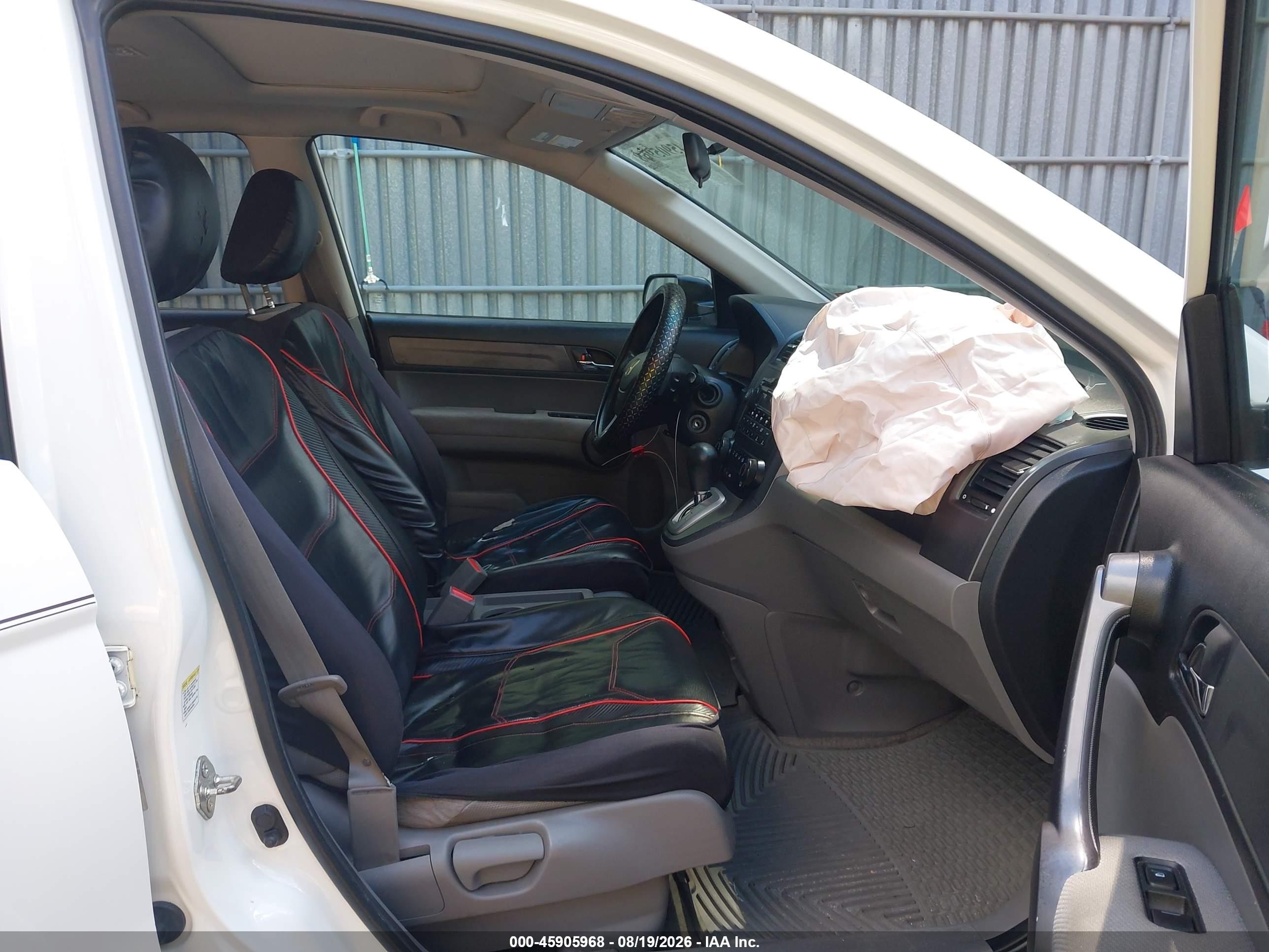 2009 Honda Cr-v Ex White vin: 5J6RE48519L047513