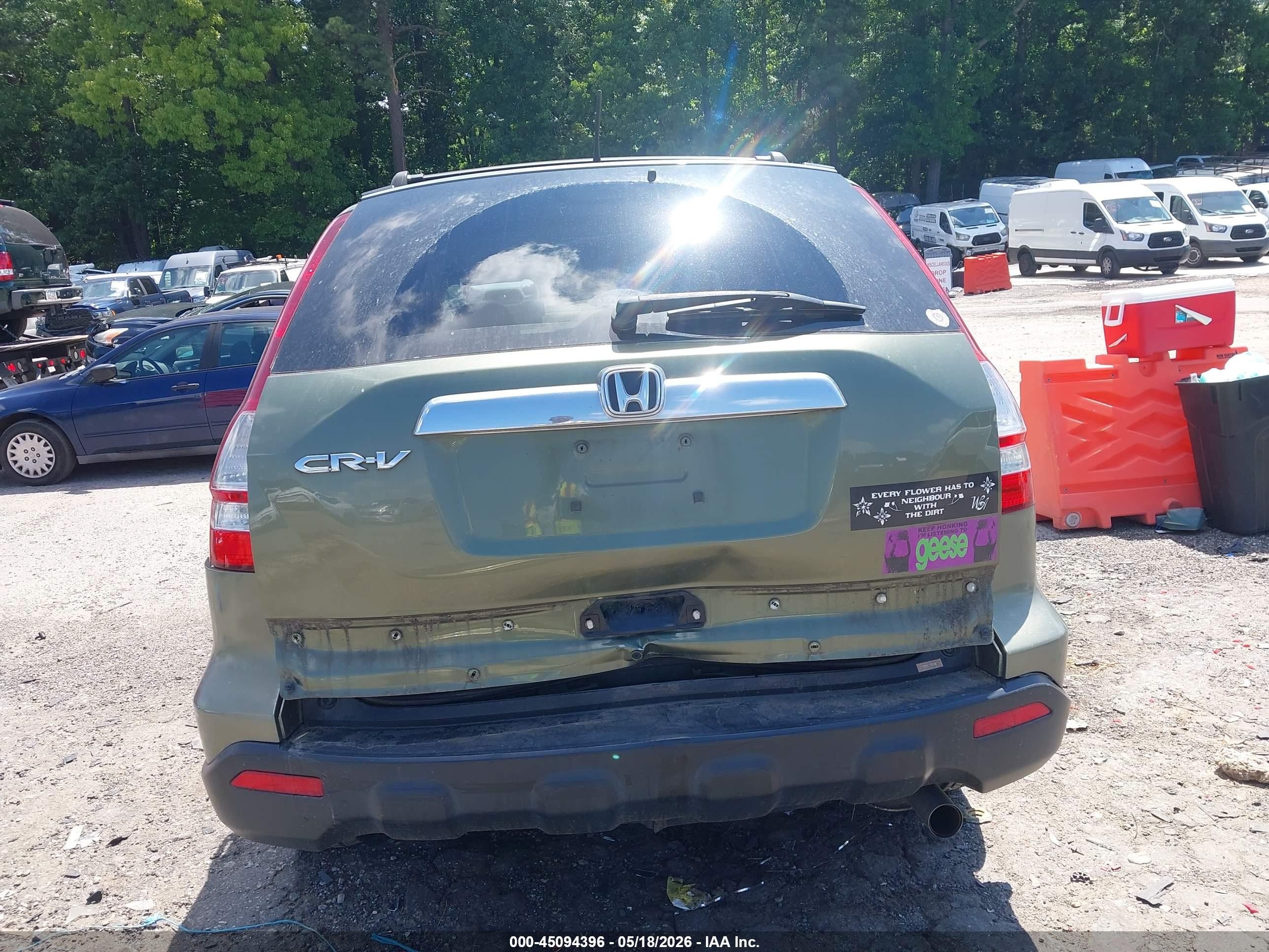 2009 Honda Cr-v Ex Green vin: 5J6RE48519L057796