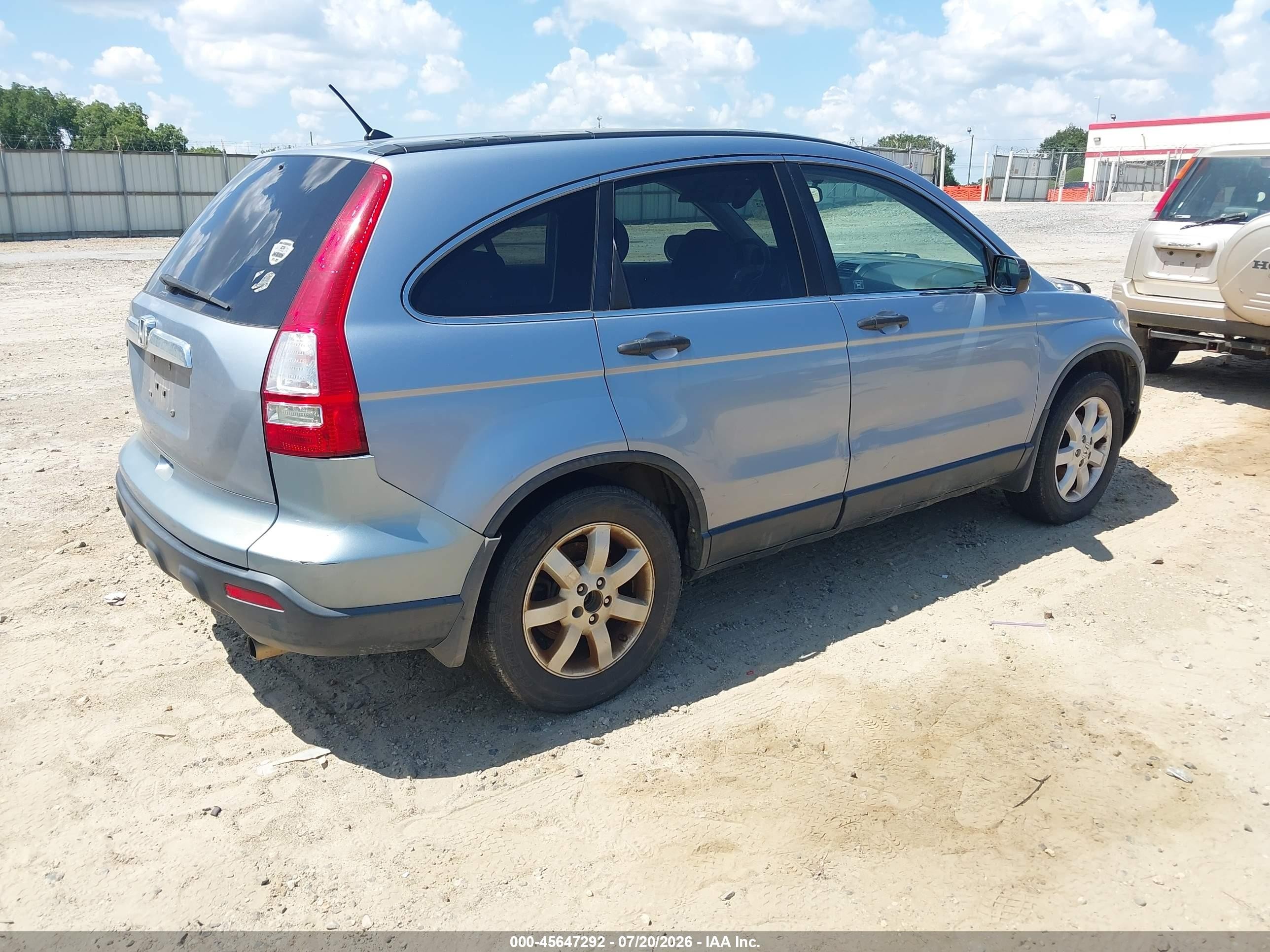 2007 Honda Cr-v Ex Gray vin: 5J6RE48527L005865