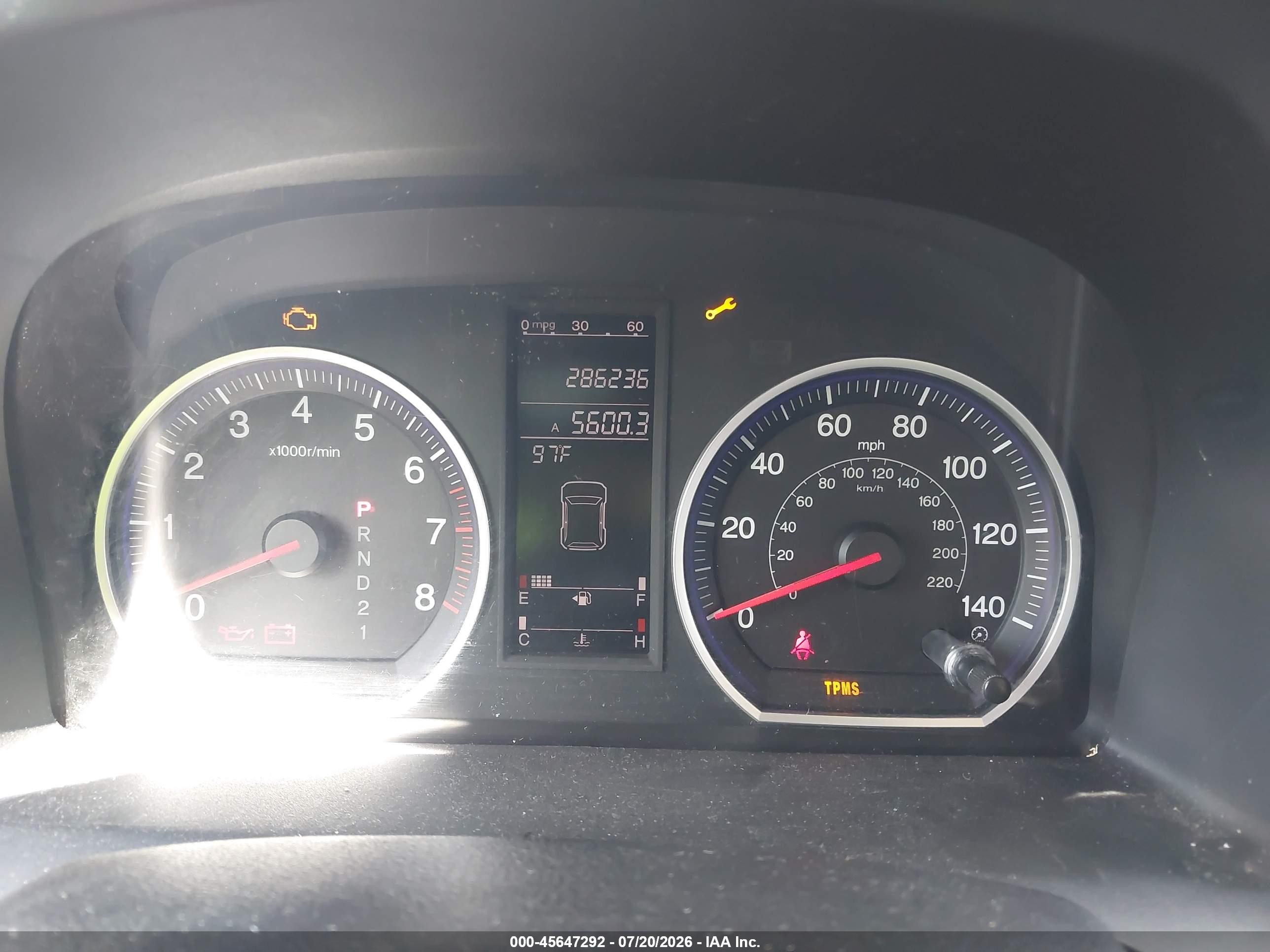 2007 Honda Cr-v Ex Gray vin: 5J6RE48527L005865