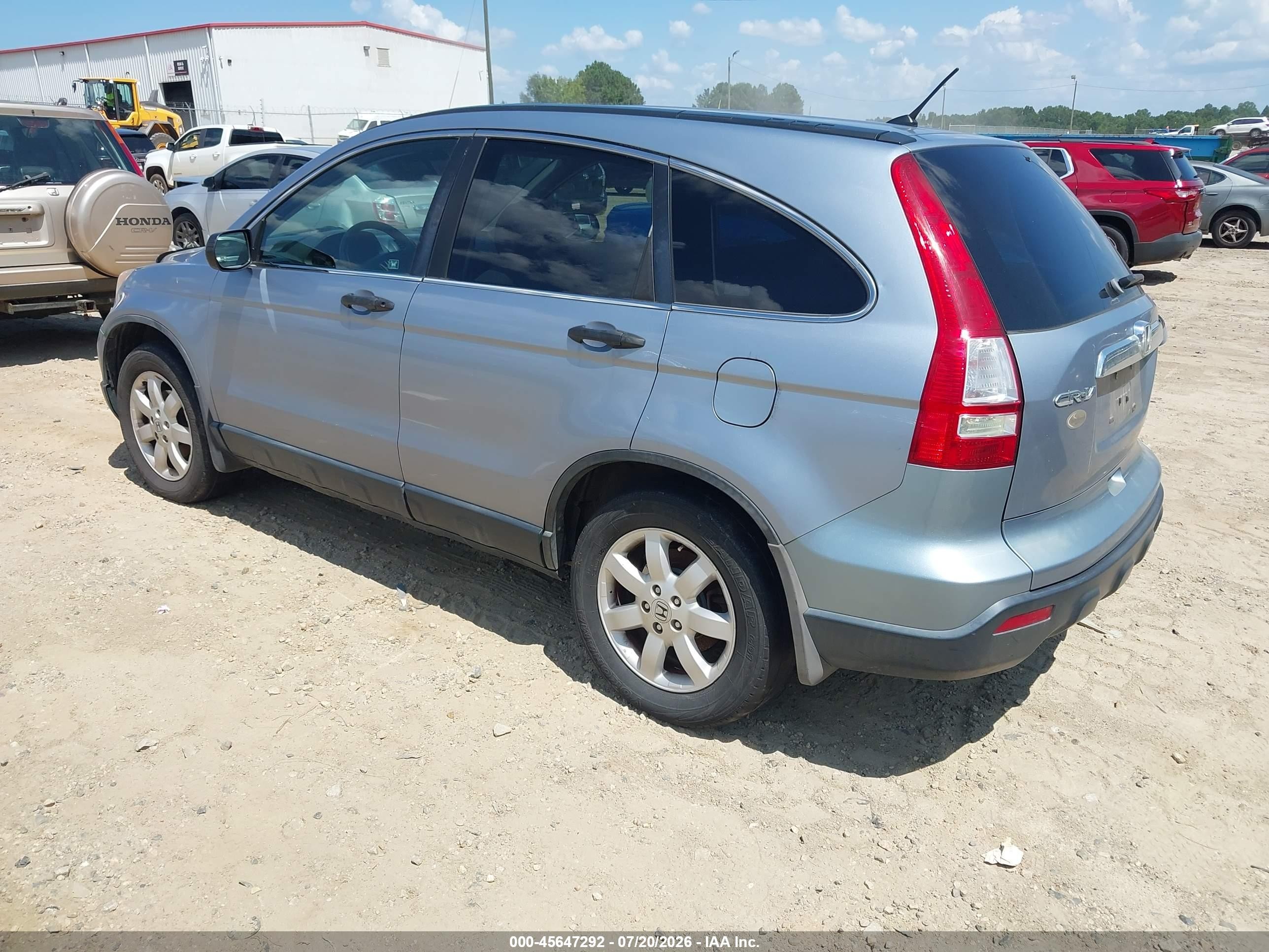 2007 Honda Cr-v Ex Gray vin: 5J6RE48527L005865